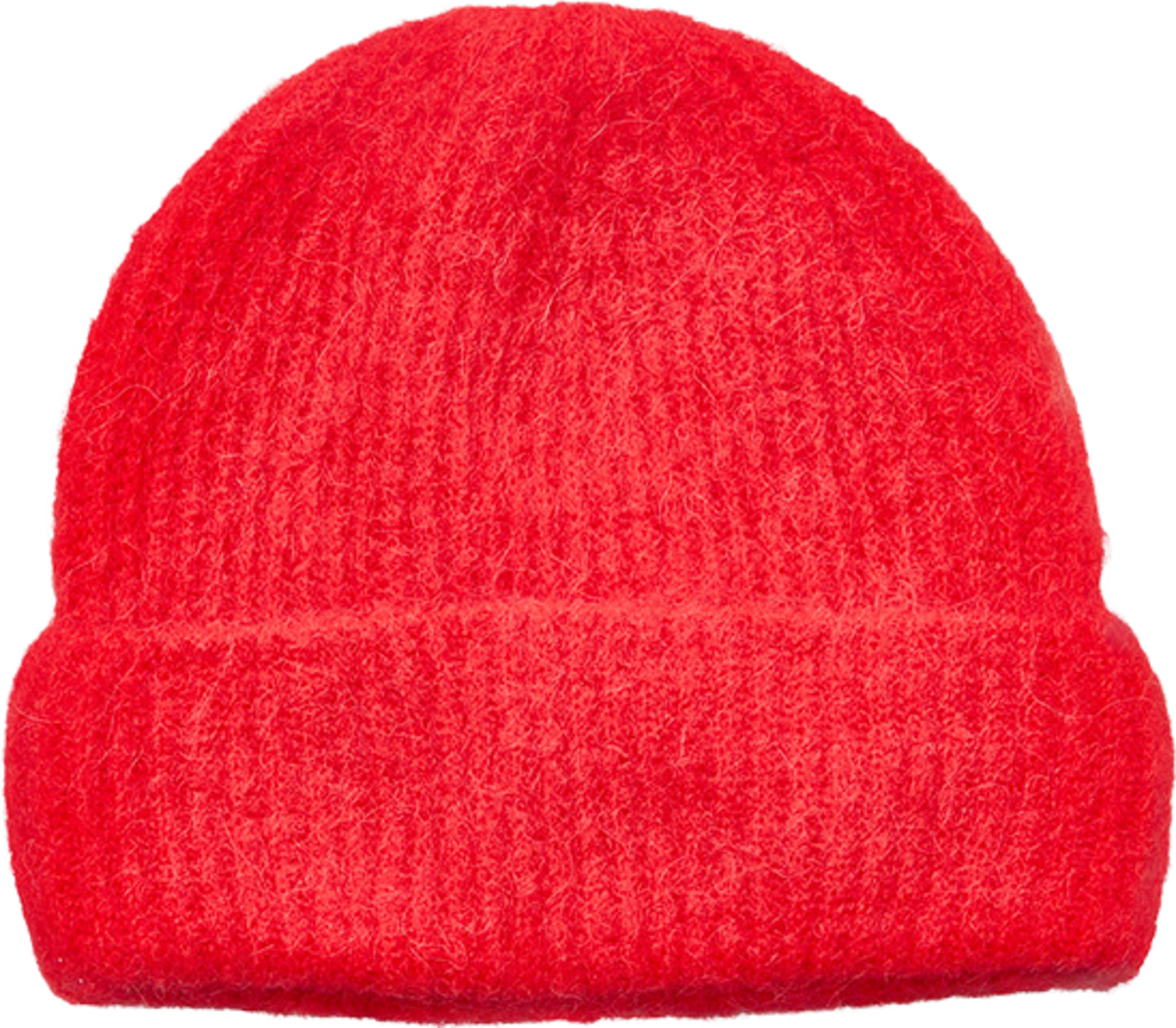 Alpaca-Wool Beanie, från Becksöndergaard, i färgen Salsa Red. Klicka för att öppna bilden i stort format