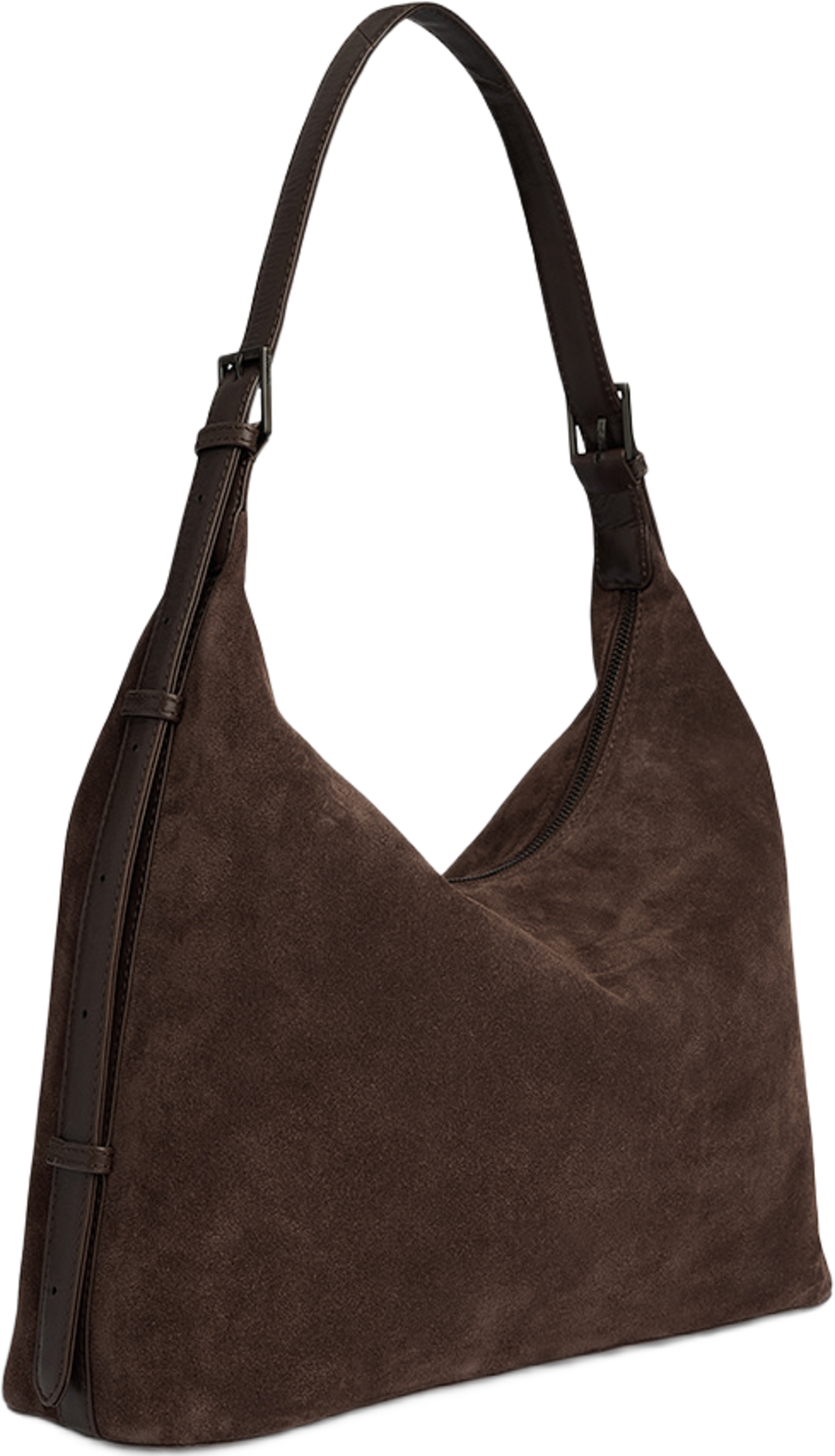 Tribeca Bag Suede, från Markberg, i färgen Dark Brown. Klicka för att öppna bilden i stort format