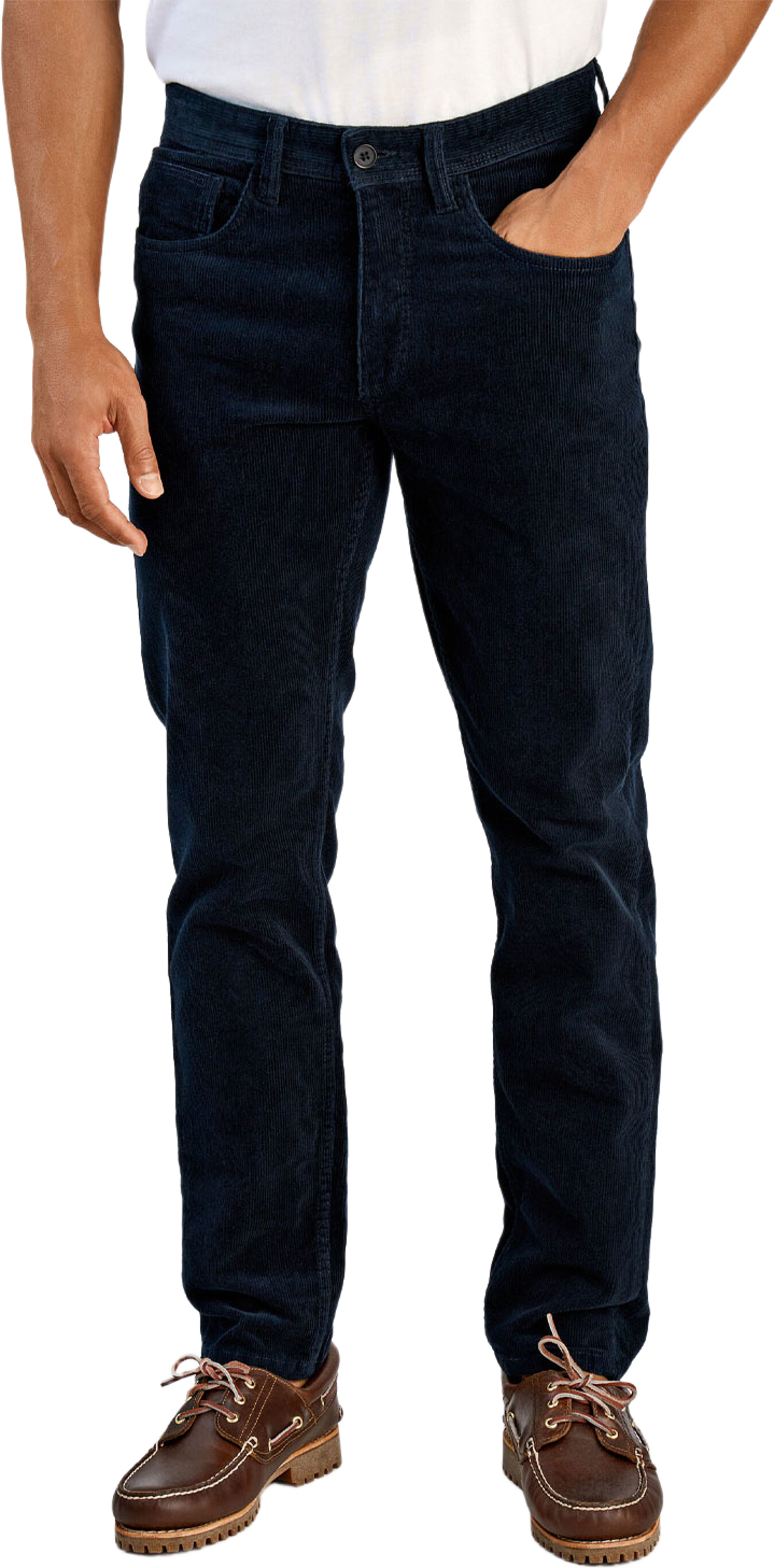 5 pocket corduroy pants, från Lindbergh, i färgen Navy. Klicka för att öppna bilden i stort format