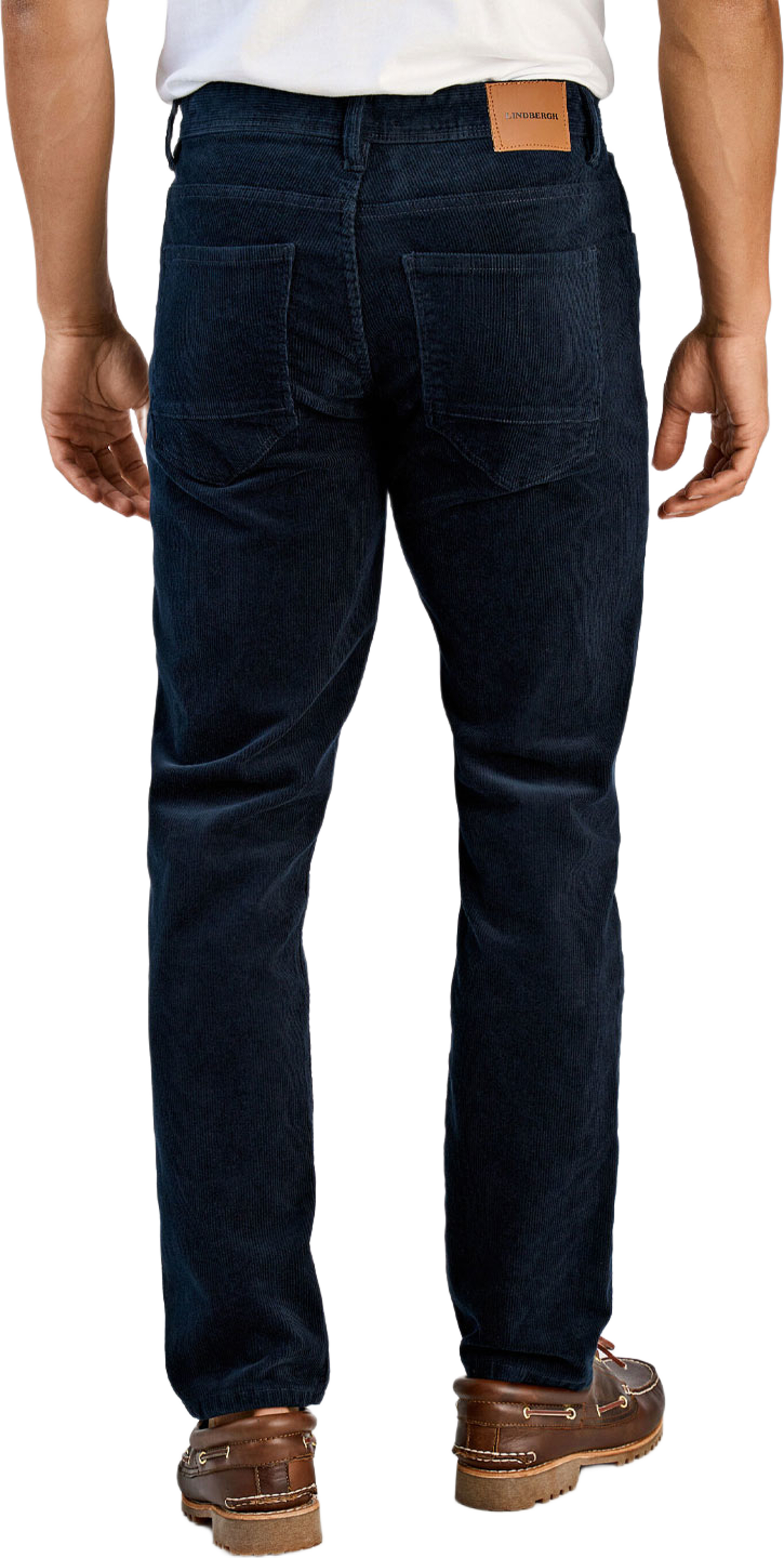 5 pocket corduroy pants, från Lindbergh, i färgen Navy. Klicka för att öppna bilden i stort format