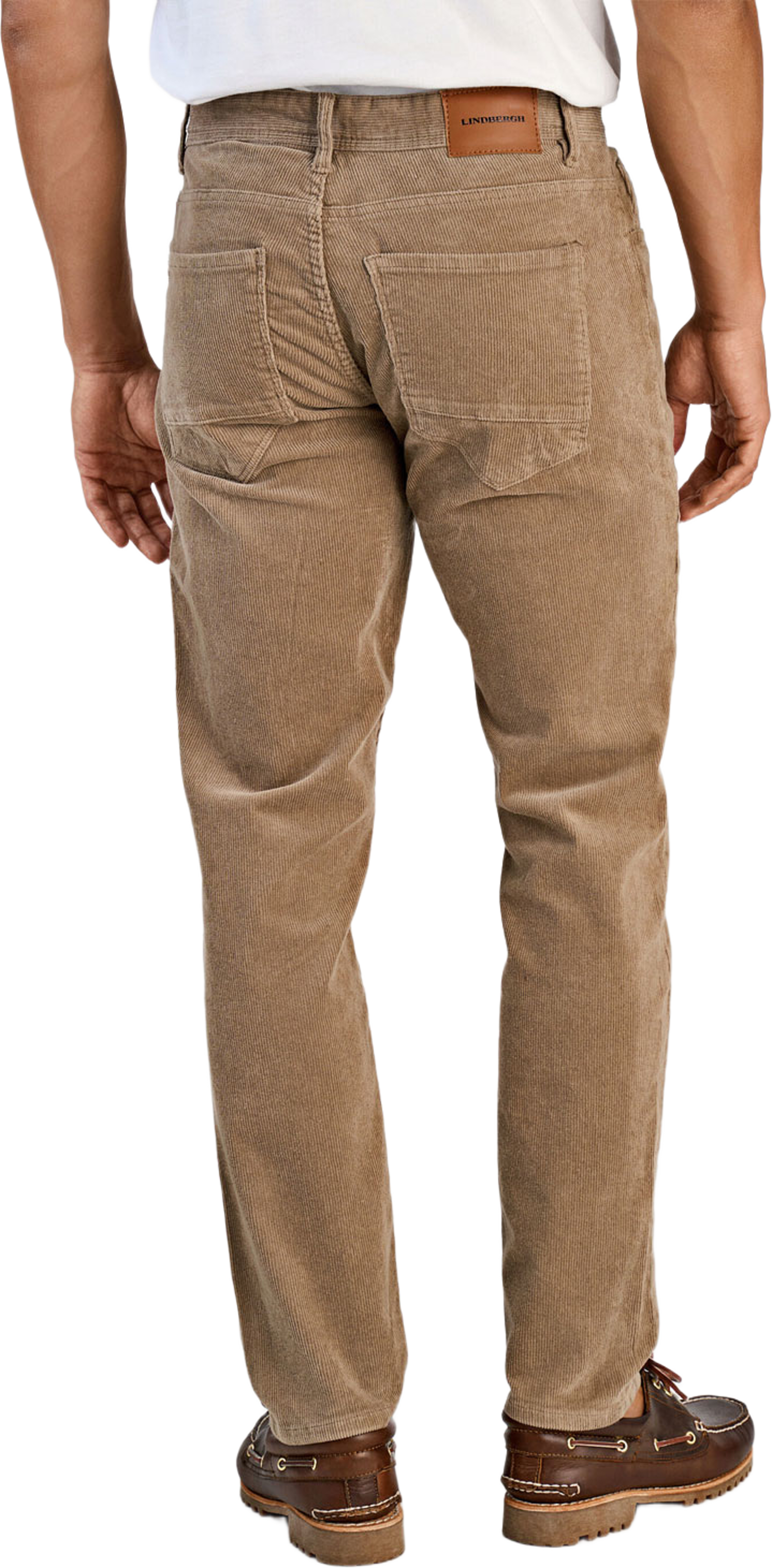 5 pocket corduroy pants, från Lindbergh, i färgen Light Sand. Klicka för att öppna bilden i stort format