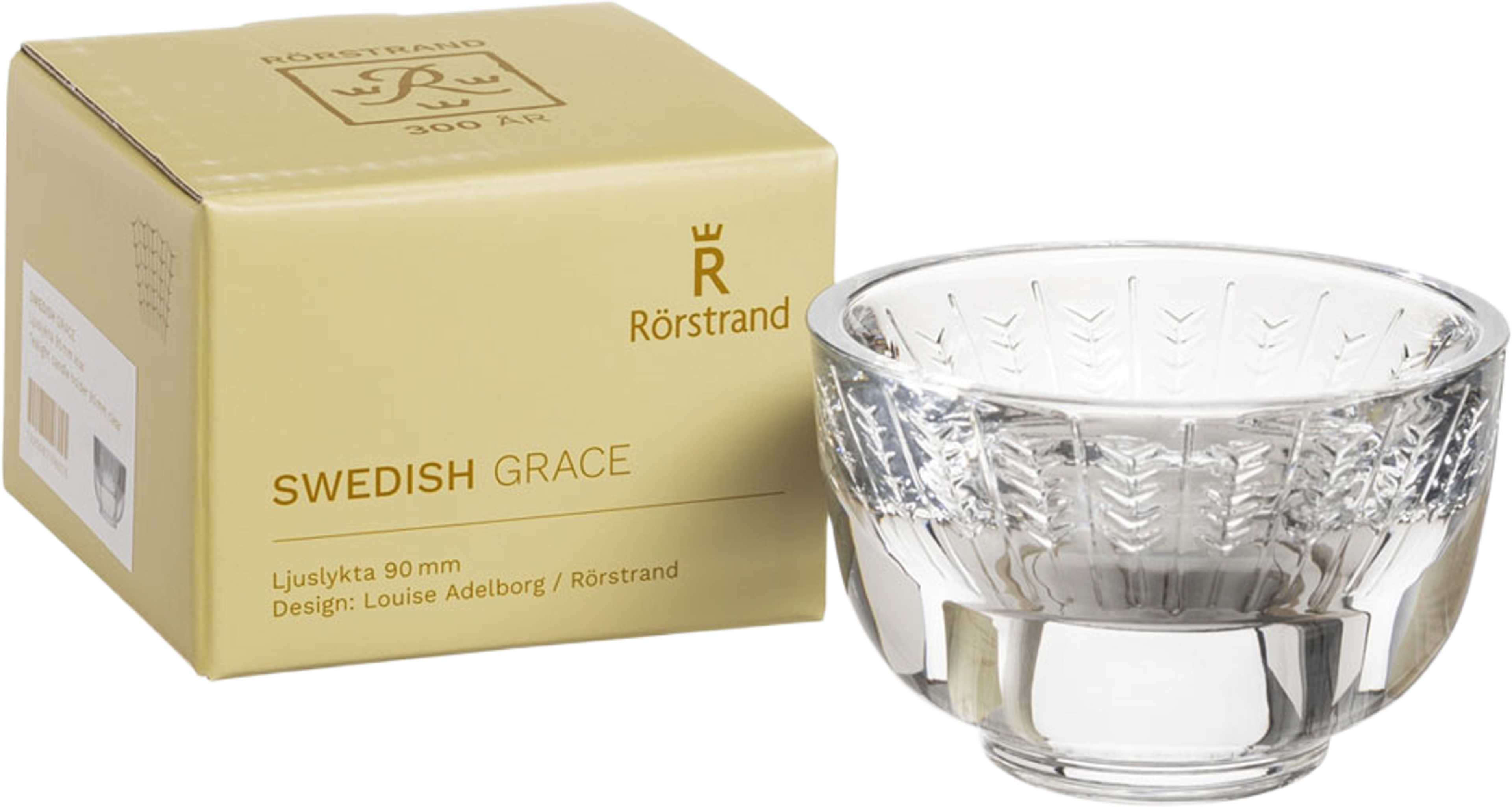 Swedish grace ljuslykta 90mm klar, från Rörstrand, i färgen Klar. Klicka för att öppna bilden i stort format