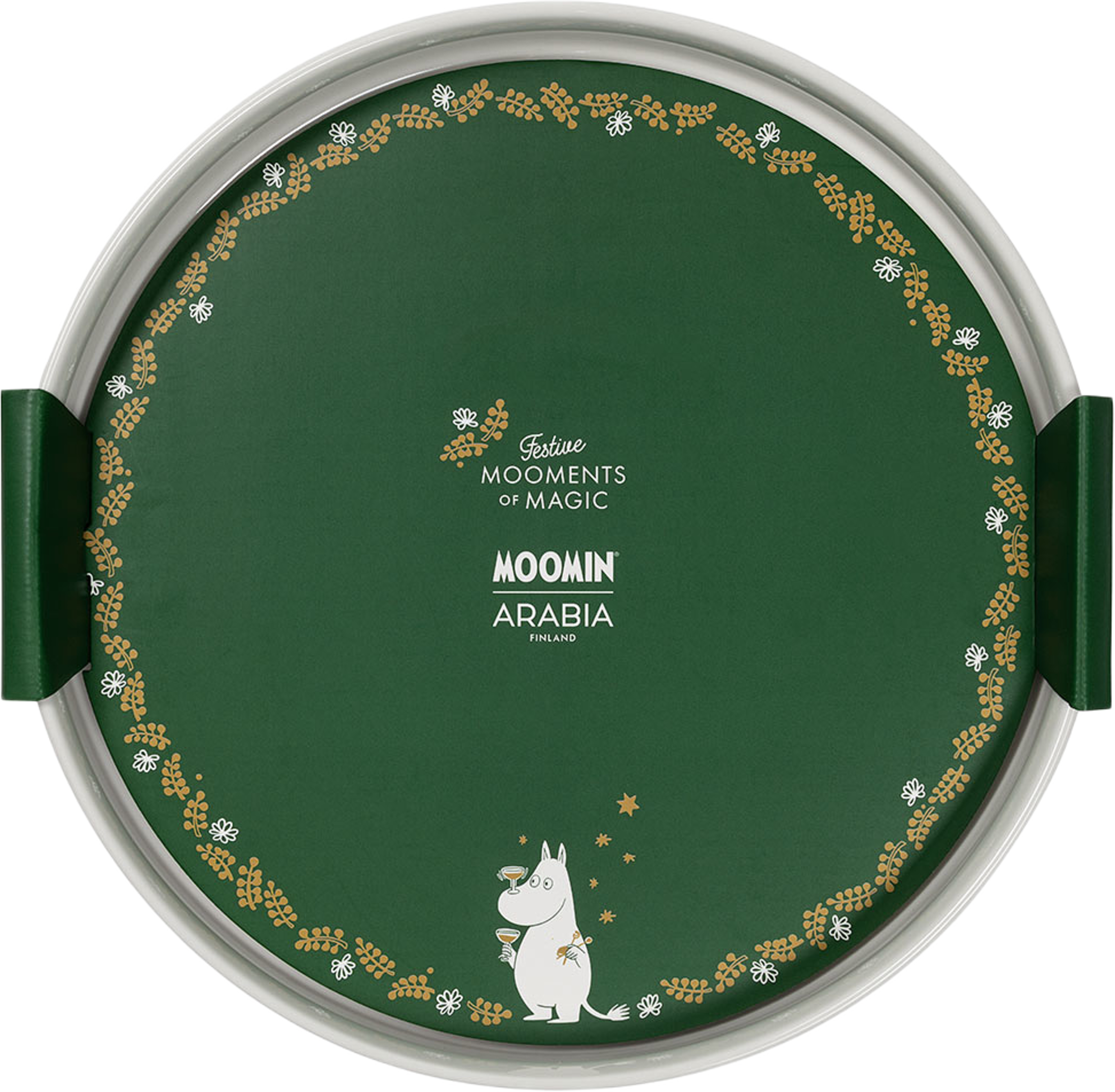 Mumin pajform 28cm Kärleksgåva, från Moomin Arabia, i färgen Vit. Klicka för att öppna bilden i stort format