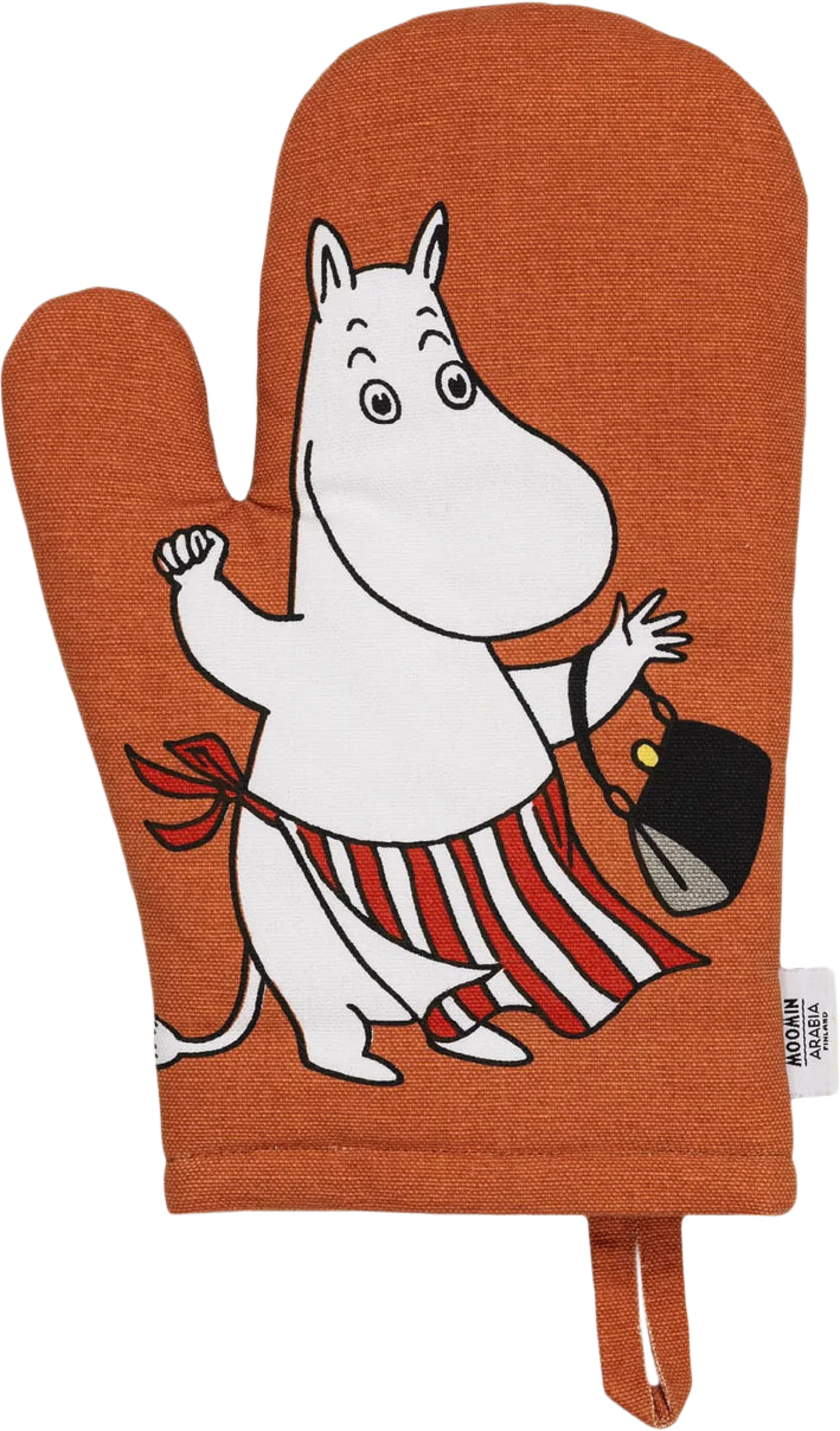 Mumin grytvante 14x28cm Muminmamma, från Moomin Arabia, i färgen Röd. Klicka för att öppna bilden i stort format