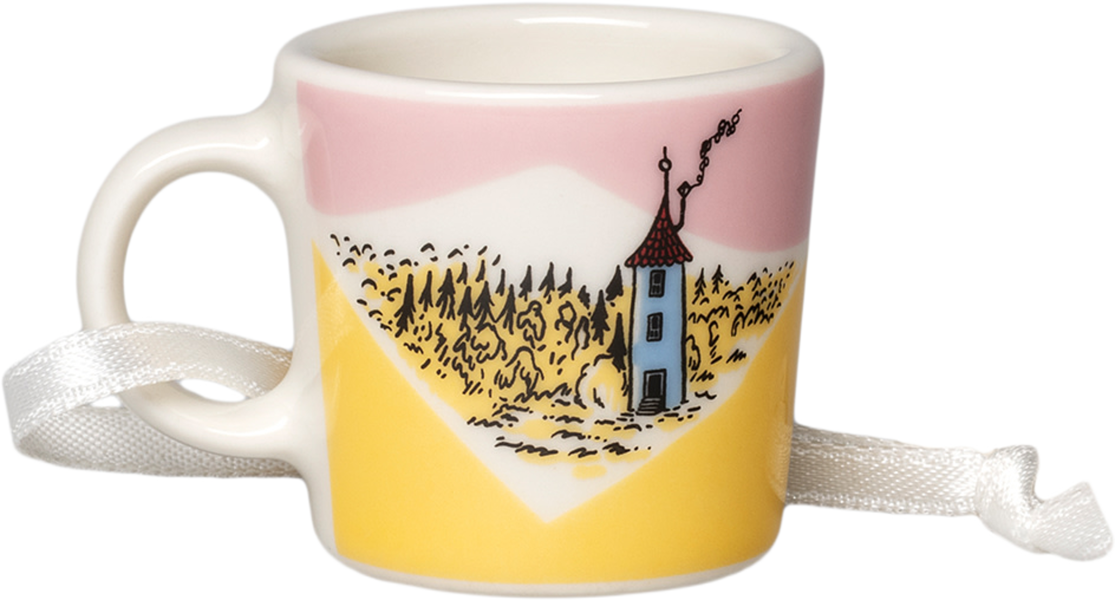 Mumin mini mugg Familjemys, från Moomin Arabia, i färgen Gul. Klicka för att öppna bilden i stort format