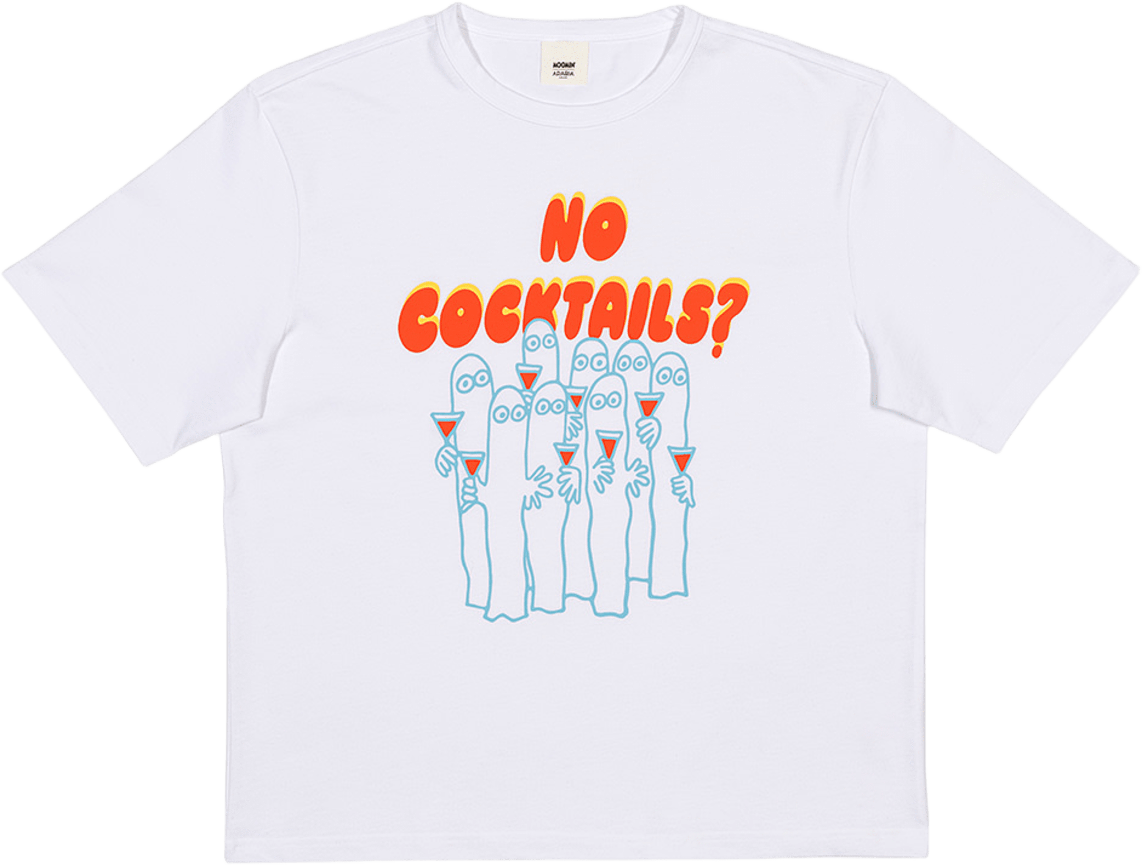 Mumin T-shirt L/XL Party Queue GOTS, från Moomin Arabia, i färgen Flerfärgad. Klicka för att öppna bilden i stort format