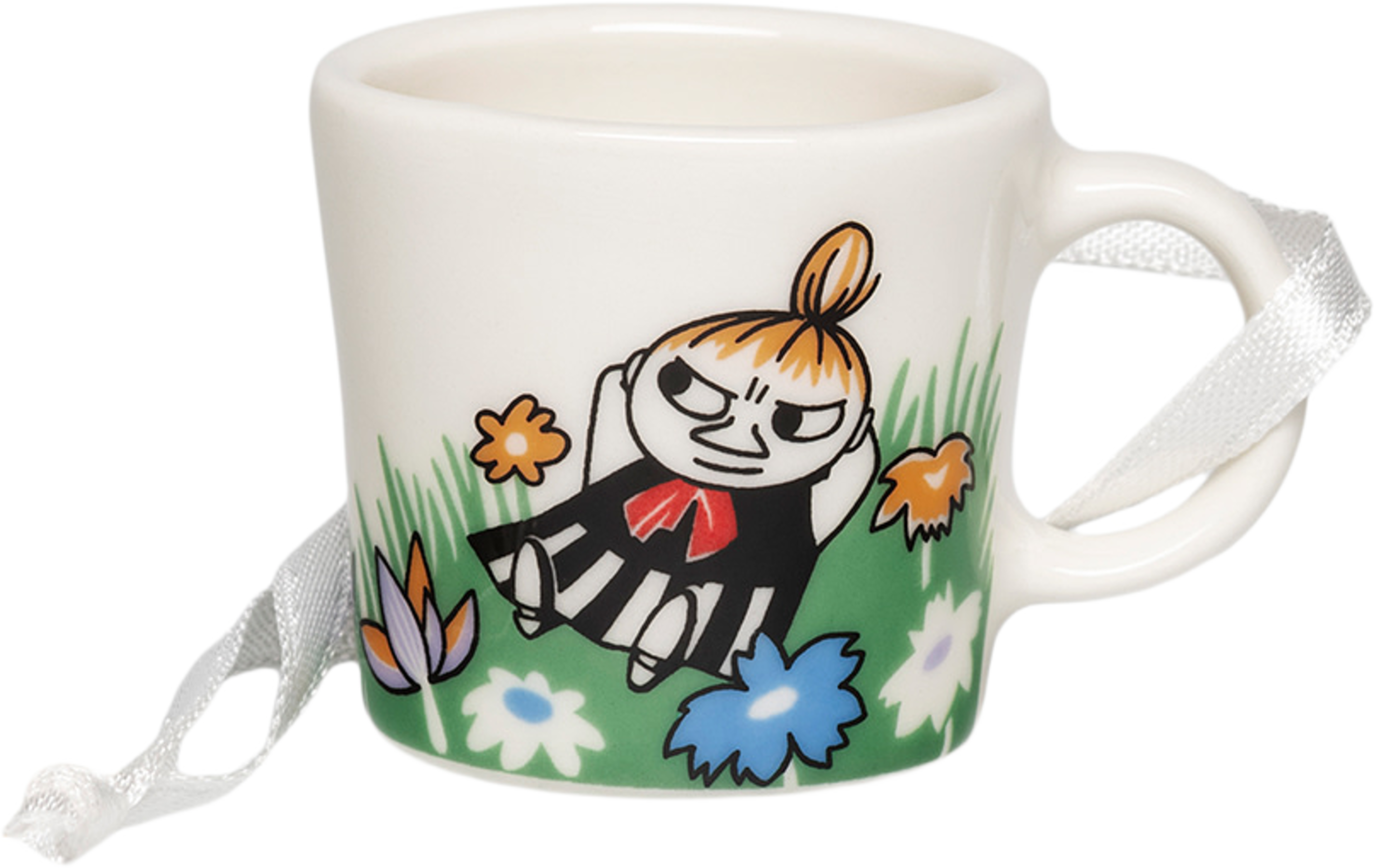 Mumin mini mugg Lilla My på ängen, från Moomin Arabia, i färgen Flerfärgad. Klicka för att öppna bilden i stort format