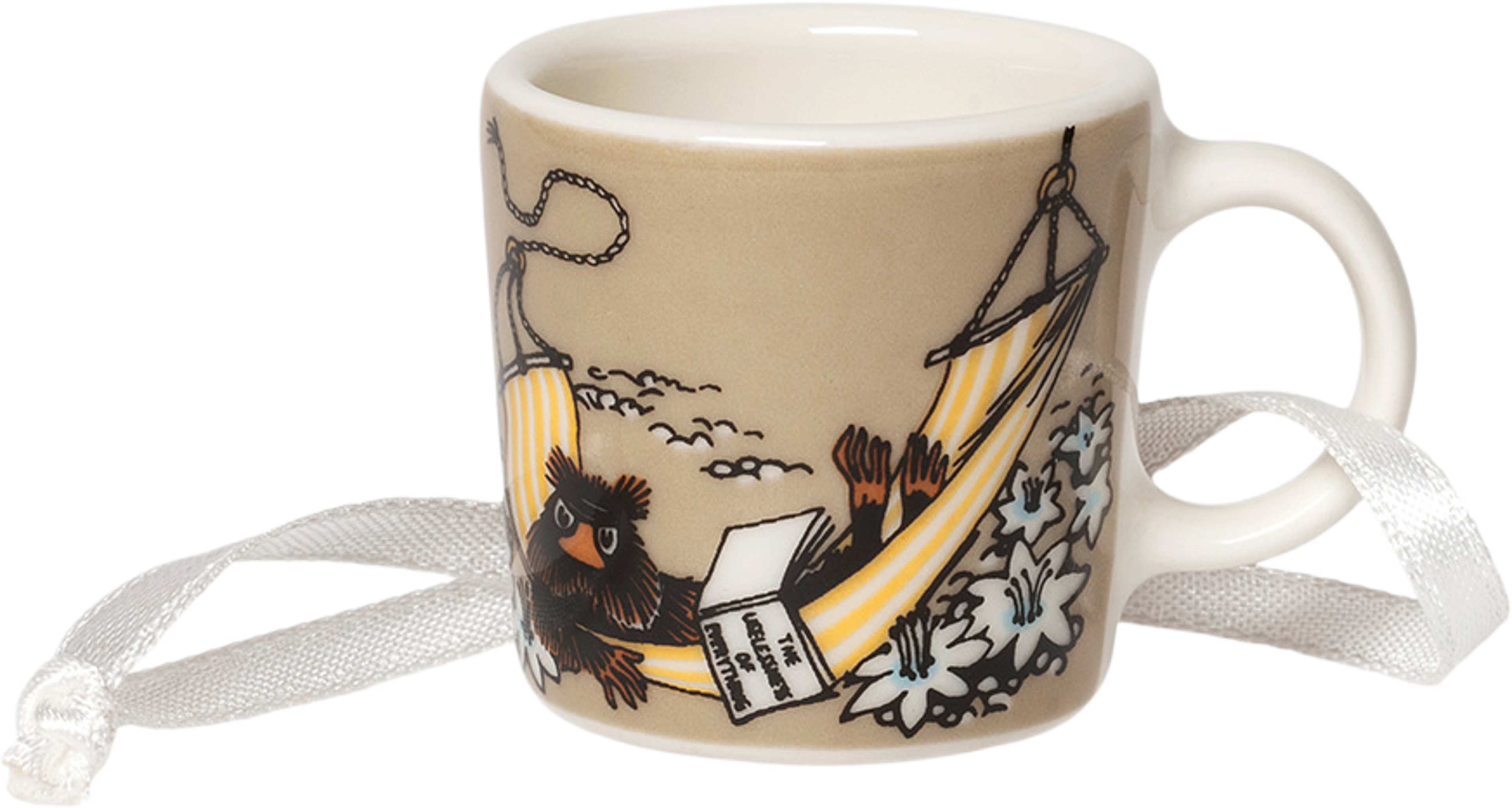 Mumin mini mugg Bisamråttan, från Moomin Arabia, i färgen Beige. Klicka för att öppna bilden i stort format
