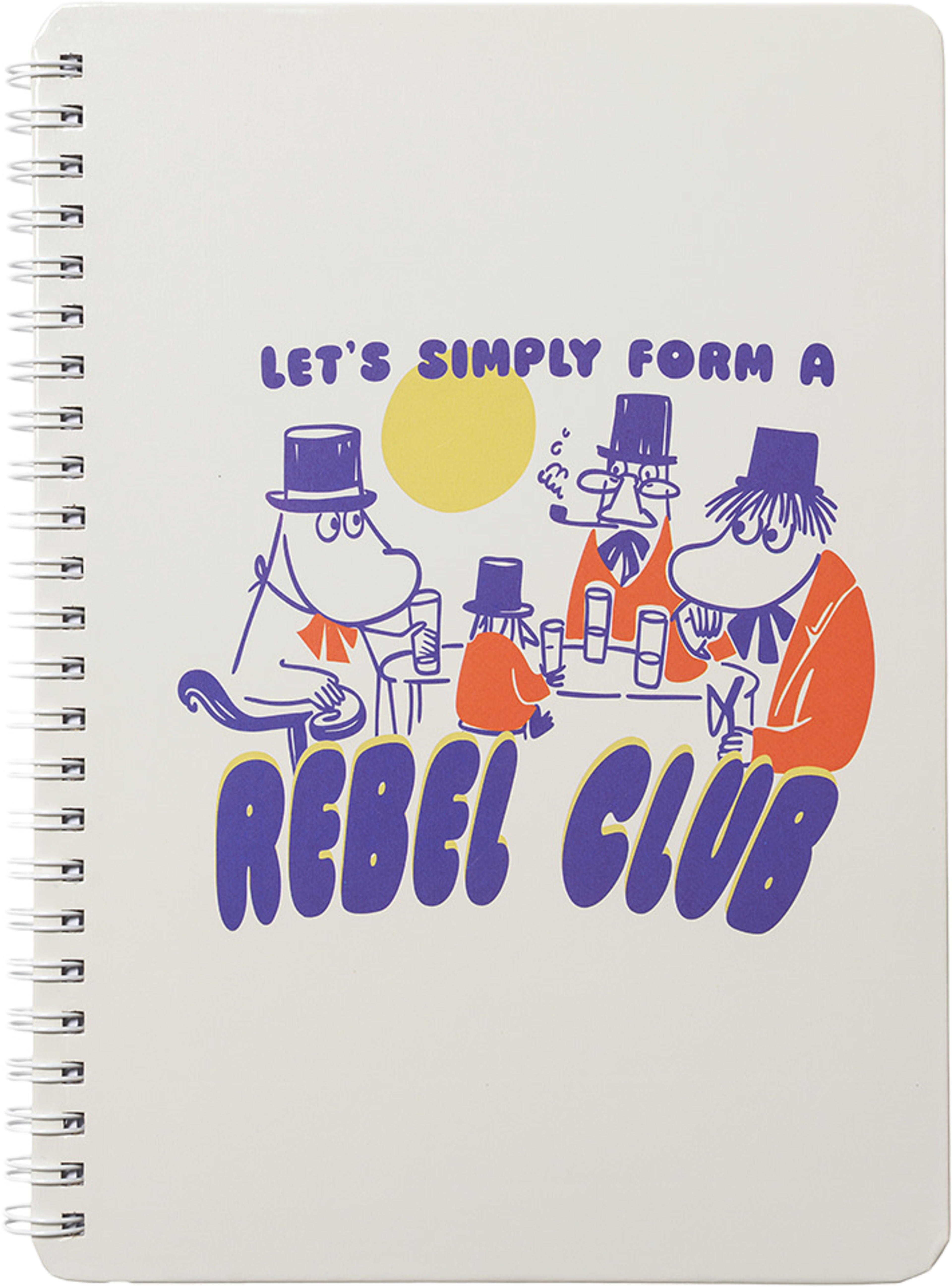 Mumin anteckningsbok Rebel Club, från Moomin Arabia, i färgen Flerfärgad. Klicka för att öppna bilden i stort format