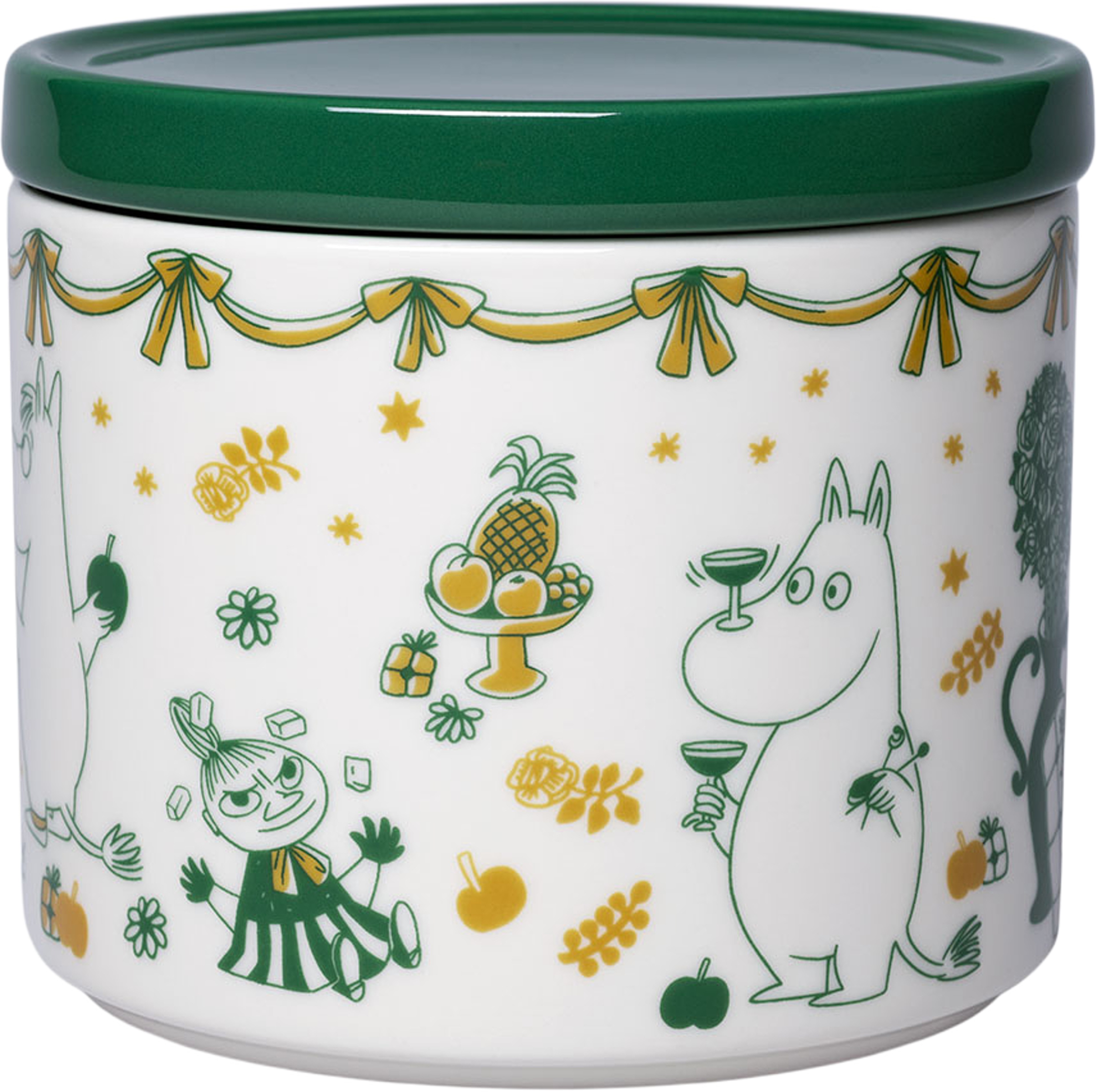 Mumin burk 0,7L Kärleksgåva, från Moomin Arabia, i färgen Vit. Klicka för att öppna bilden i stort format