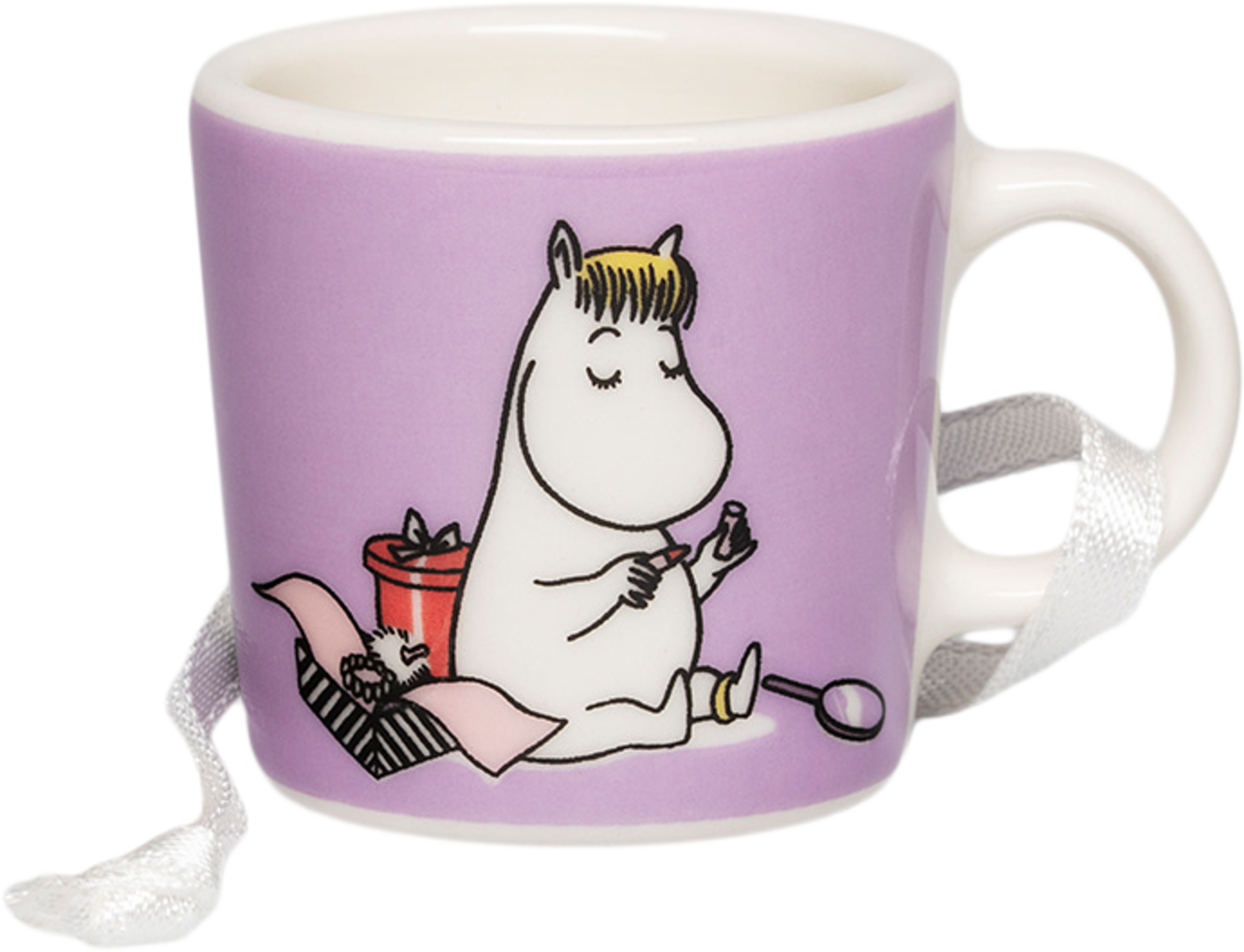 Mumin mini mugg Snorkfröken lila, från Moomin Arabia, i färgen Lila. Klicka för att öppna bilden i stort format