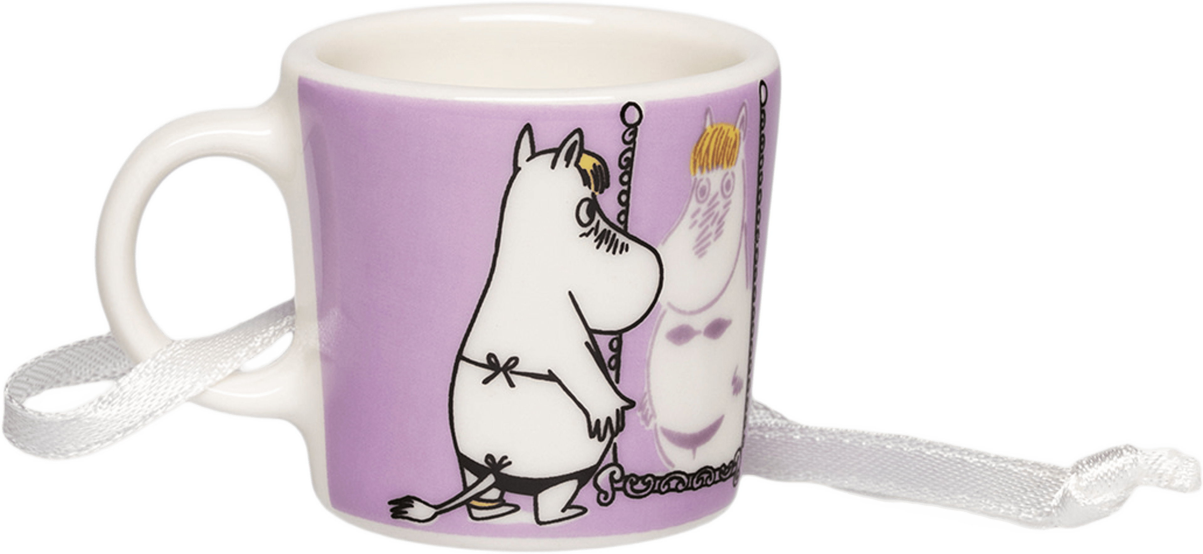 Mumin mini mugg Snorkfröken lila, från Moomin Arabia, i färgen Lila. Klicka för att öppna bilden i stort format