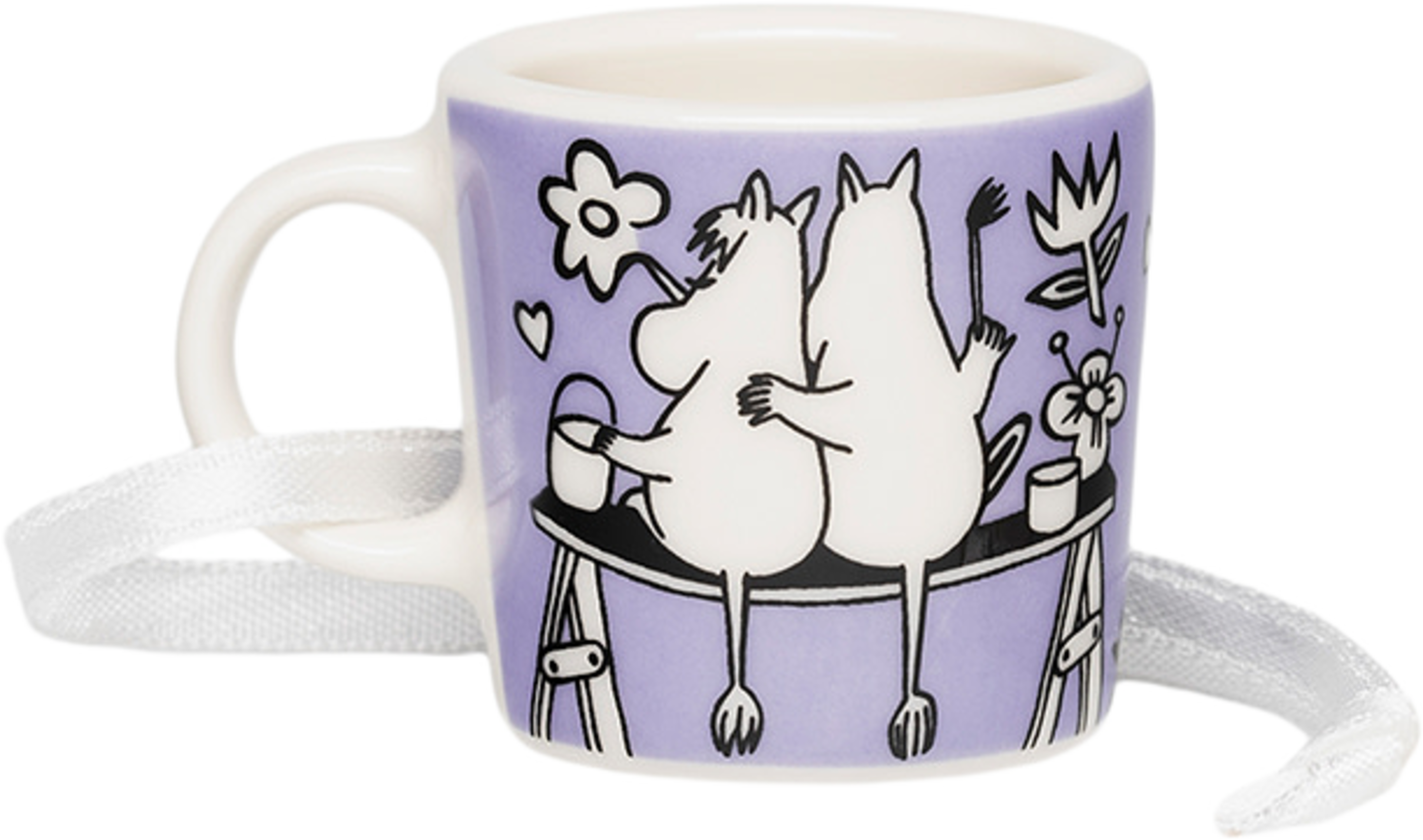 Mumin mini mugg Kärlek lila, från Moomin Arabia, i färgen Lila. Klicka för att öppna bilden i stort format