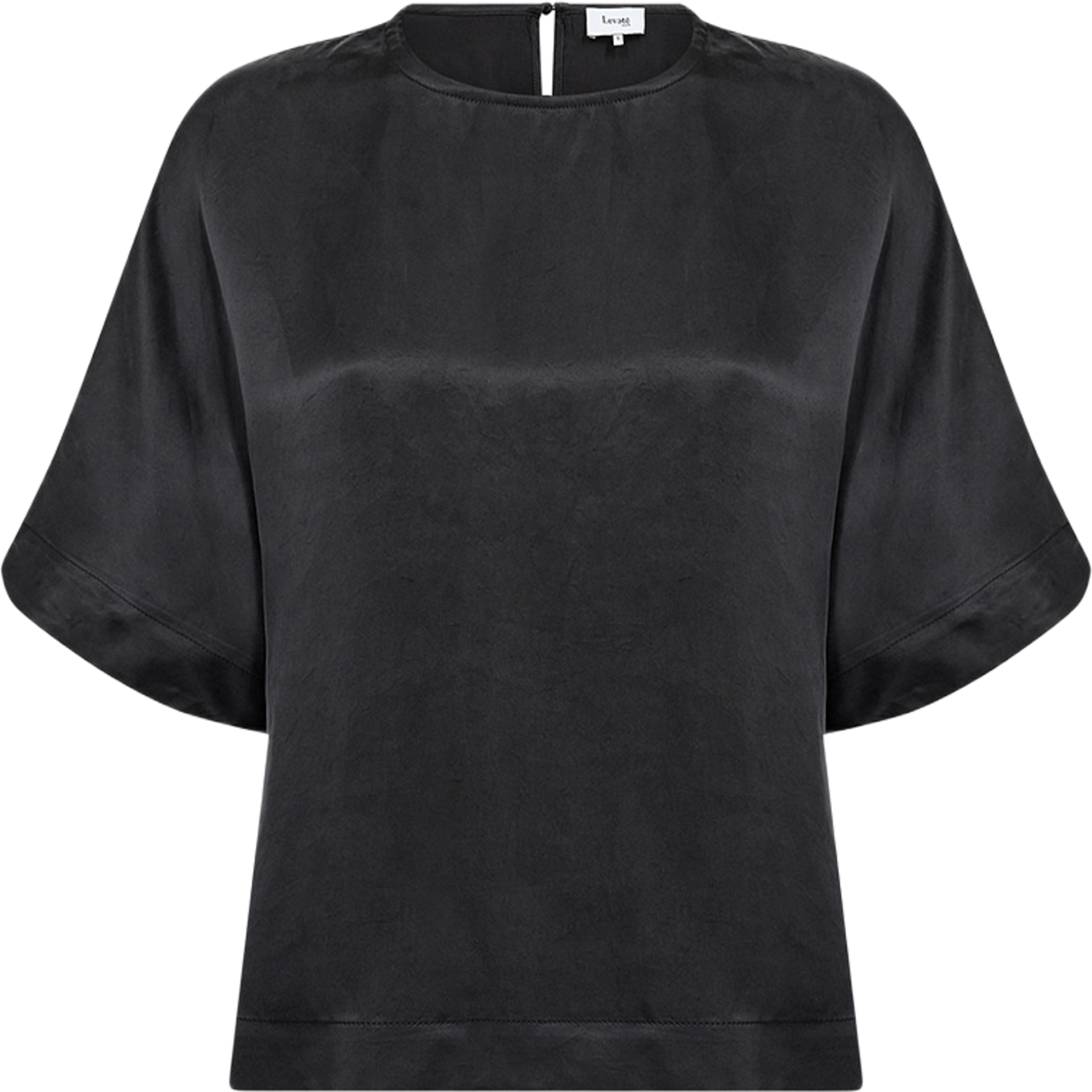 Thalia 2 Blouse, från Leveté Room, i färgen Black. Klicka för att öppna bilden i stort format