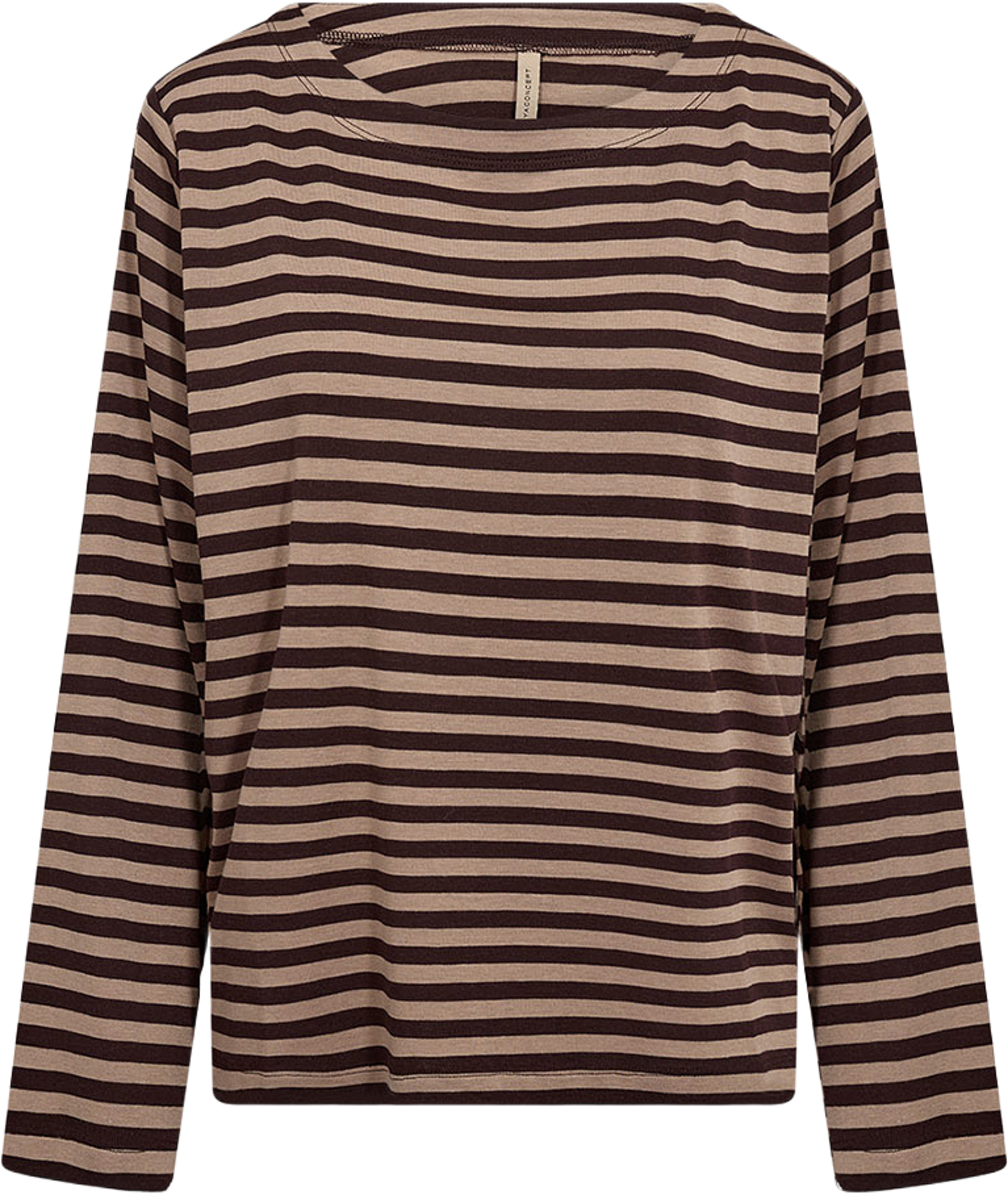 SC-HELLE YD 2 BLOUSE, från Soyaconcept, i färgen Madder Brown Combi. Klicka för att öppna bilden i stort format