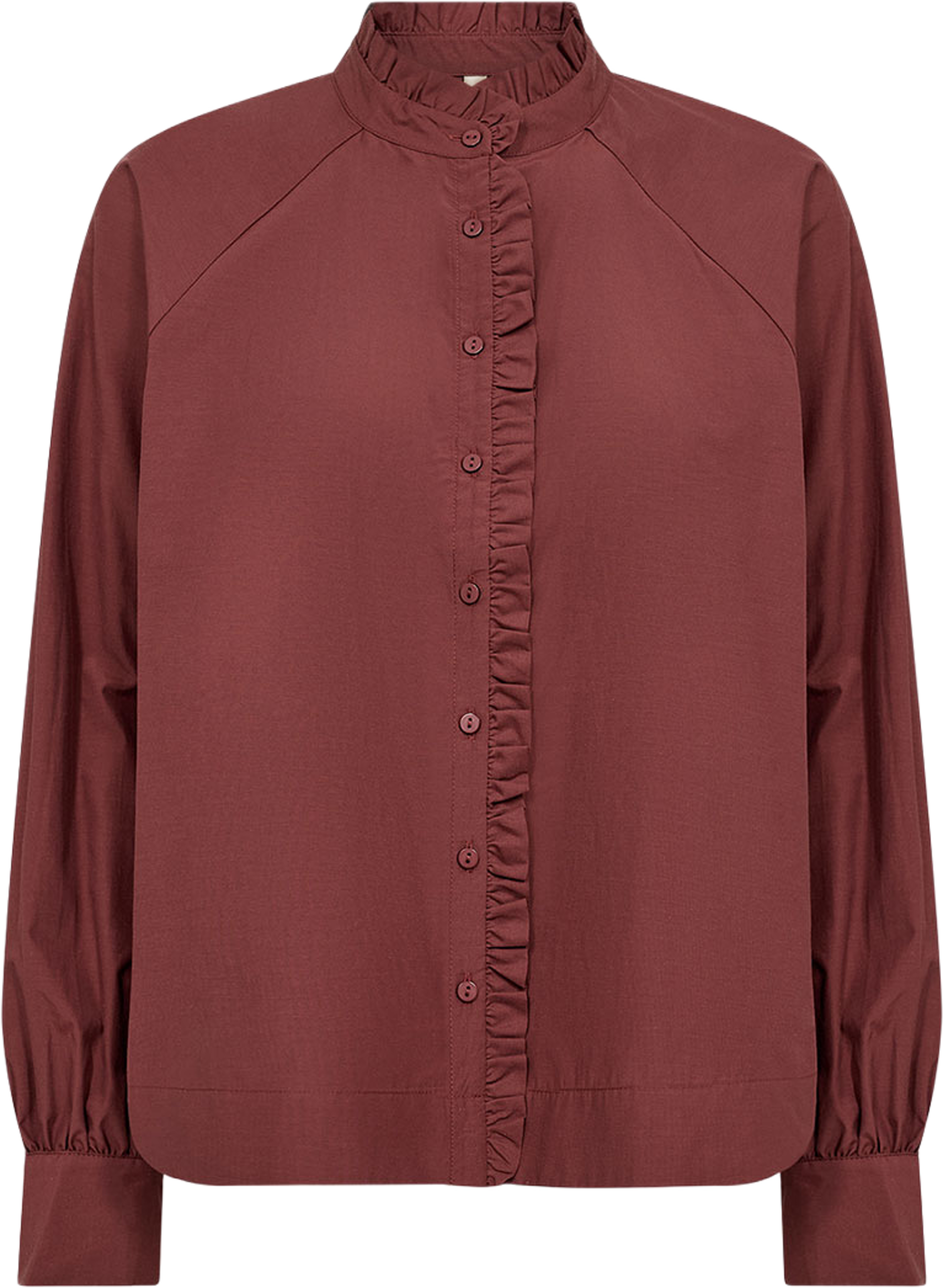 SC-NETTI 138 SHIRT, från Soyaconcept, i färgen Madder Brown. Klicka för att öppna bilden i stort format