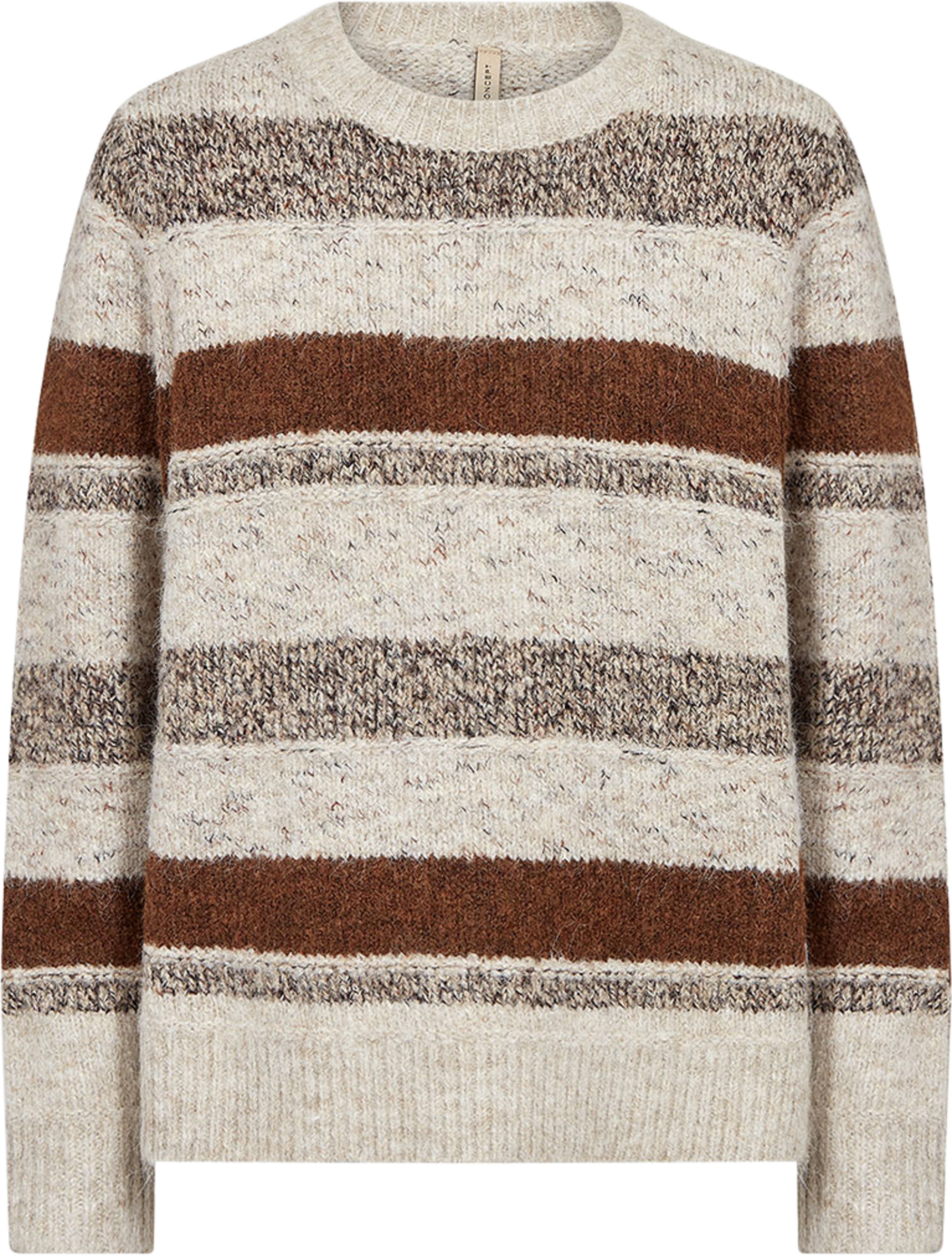 SC-HALINA YD 1 PULLOVER, från Soyaconcept, i färgen Chocolate Plum Mel Com. Klicka för att öppna bilden i stort format
