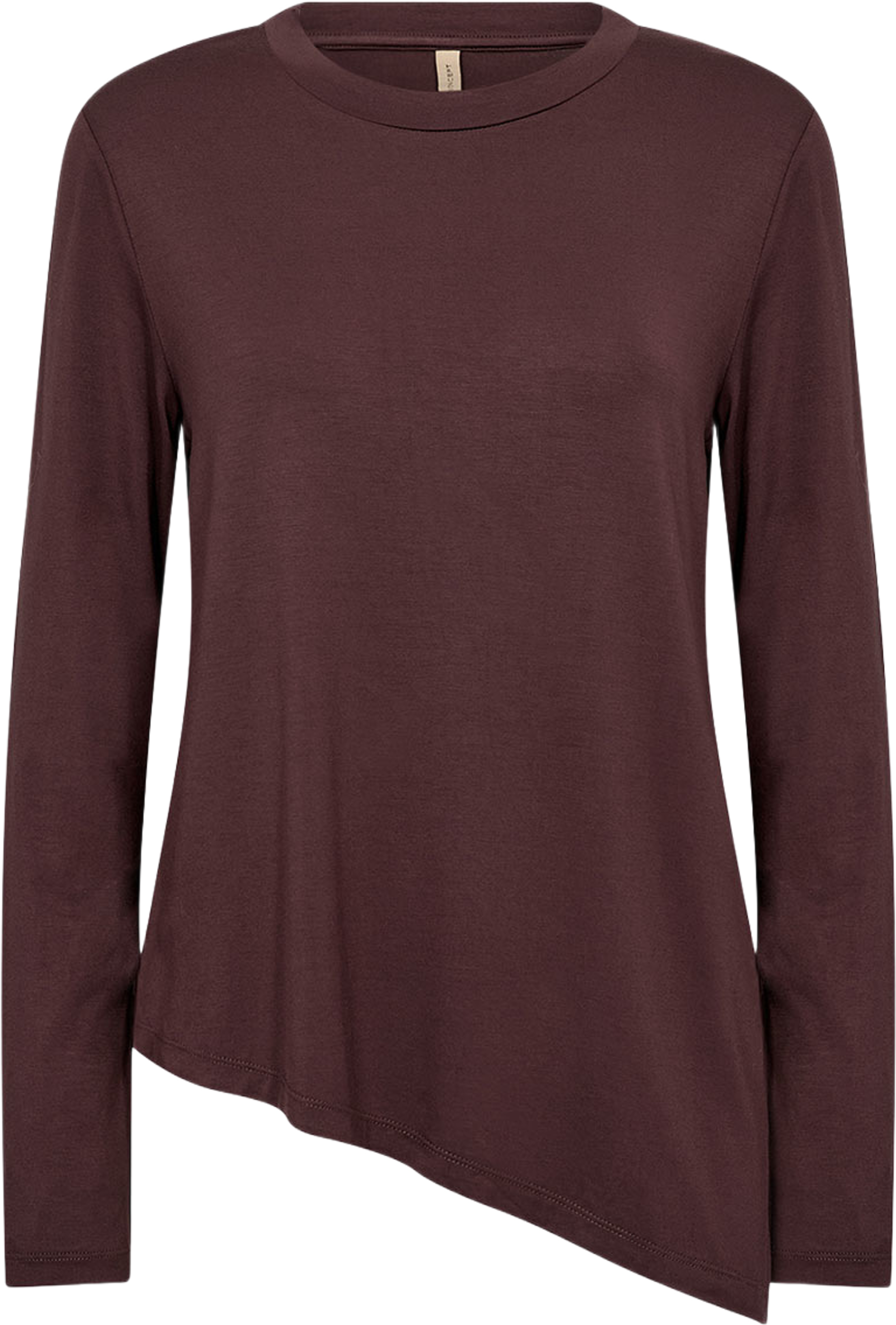 SC-MARICA 366 T-SHIRT, från Soyaconcept, i färgen Chocolate Plum. Klicka för att öppna bilden i stort format