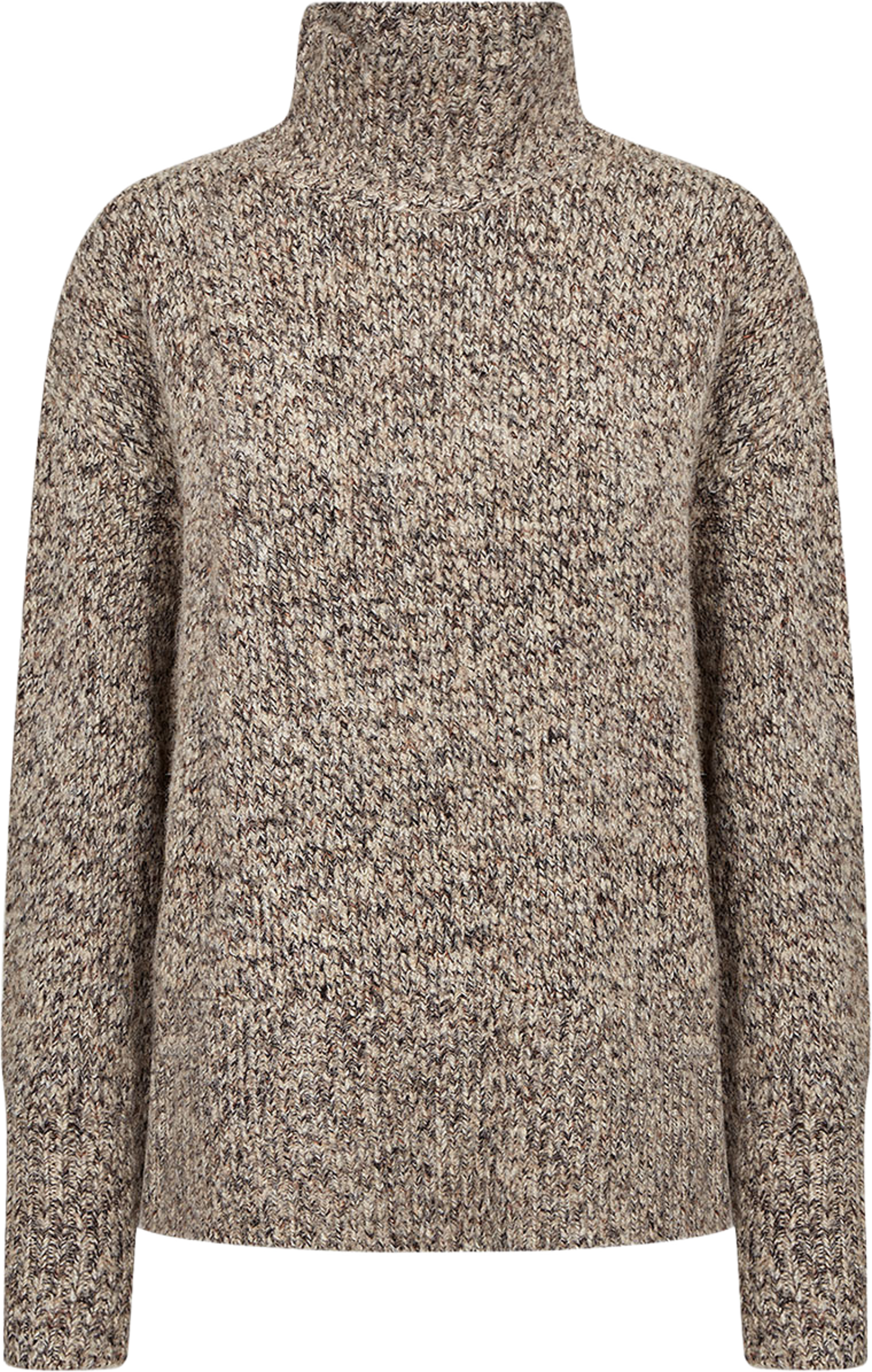 SC-HALINA YD 2 PULLOVER, från Soyaconcept, i färgen Chocolate Plum Melange. Klicka för att öppna bilden i stort format