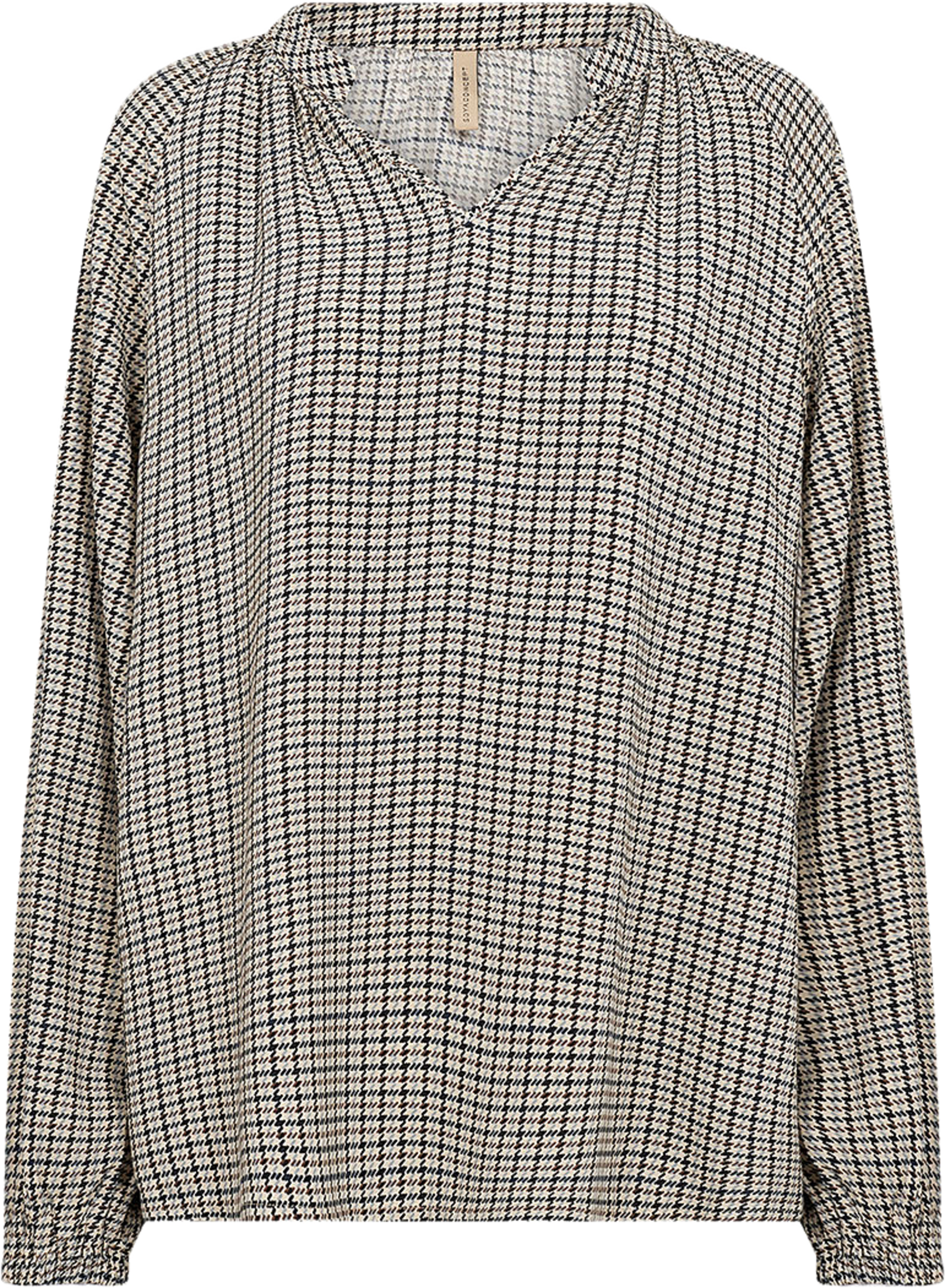 SC-HALIA 1 AOP BLOUSE, från Soyaconcept, i färgen Tempest Combi. Klicka för att öppna bilden i stort format