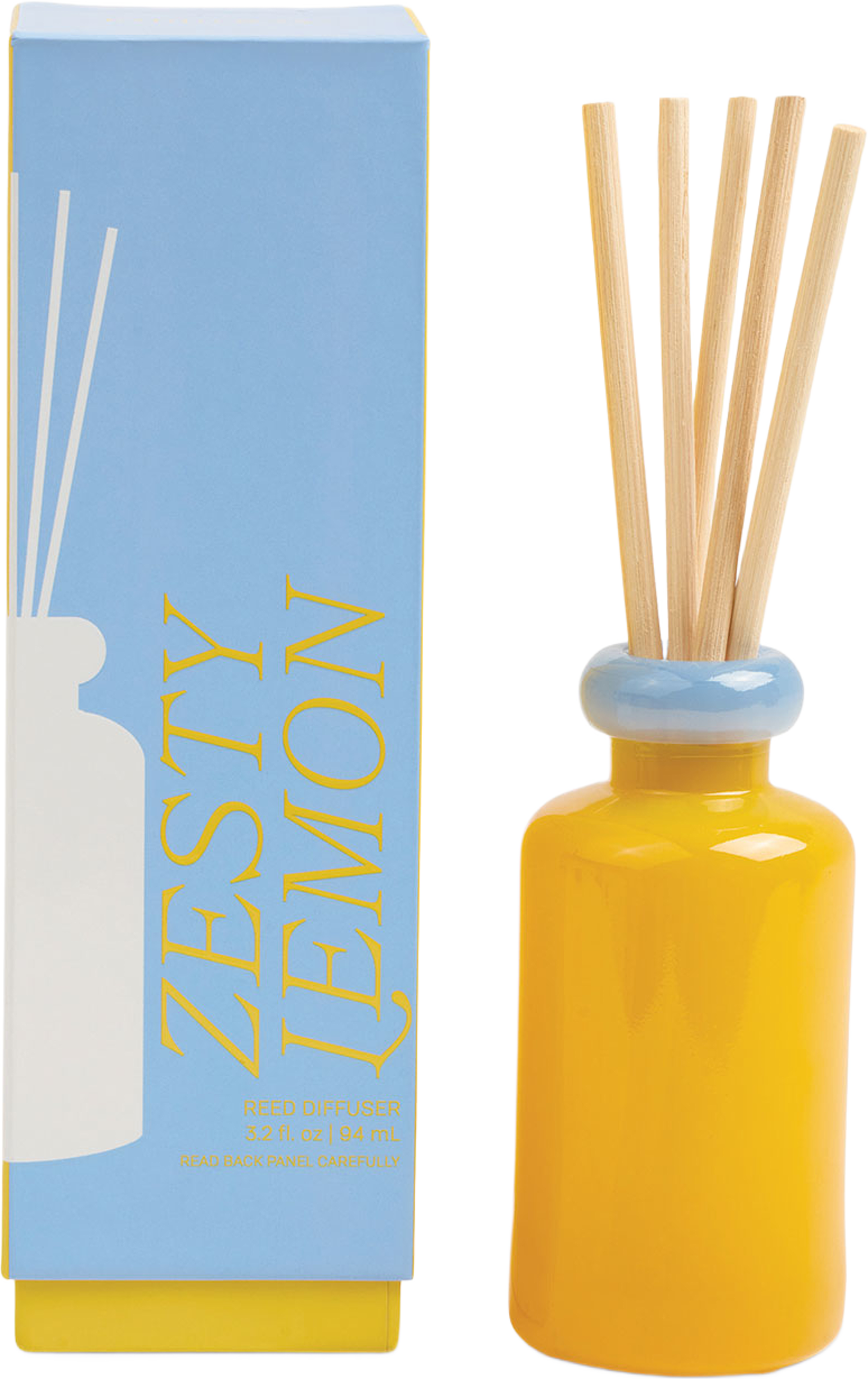Doftdiffuser Stacked i 2 färgat glas - Gul/ blå - Zesty Lemon, från Paddywax, i färgen Yellow. Klicka för att öppna bilden i stort format