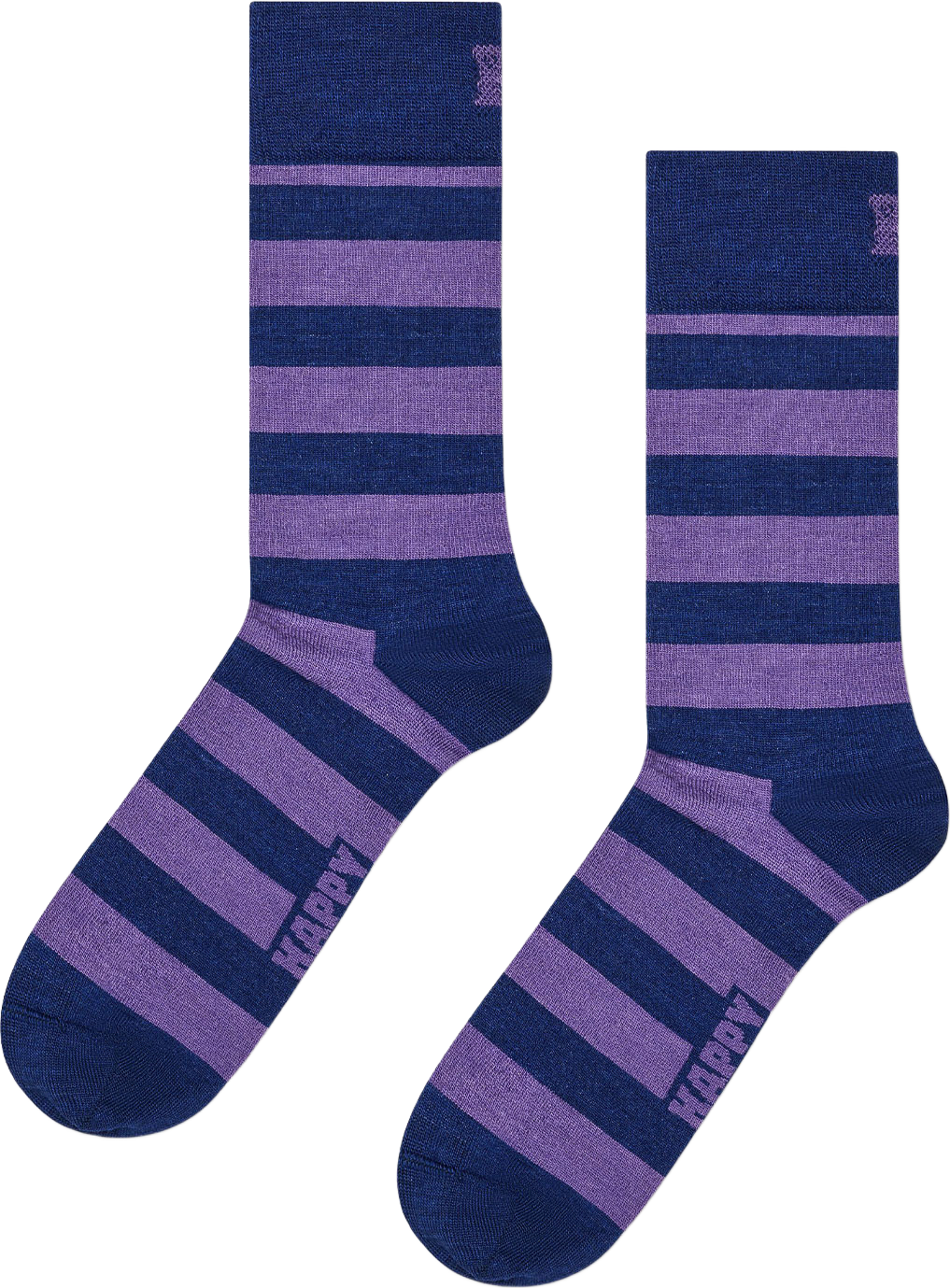 Stripe Wool Sock, från Happy Socks, i färgen Navy. Klicka för att öppna bilden i stort format
