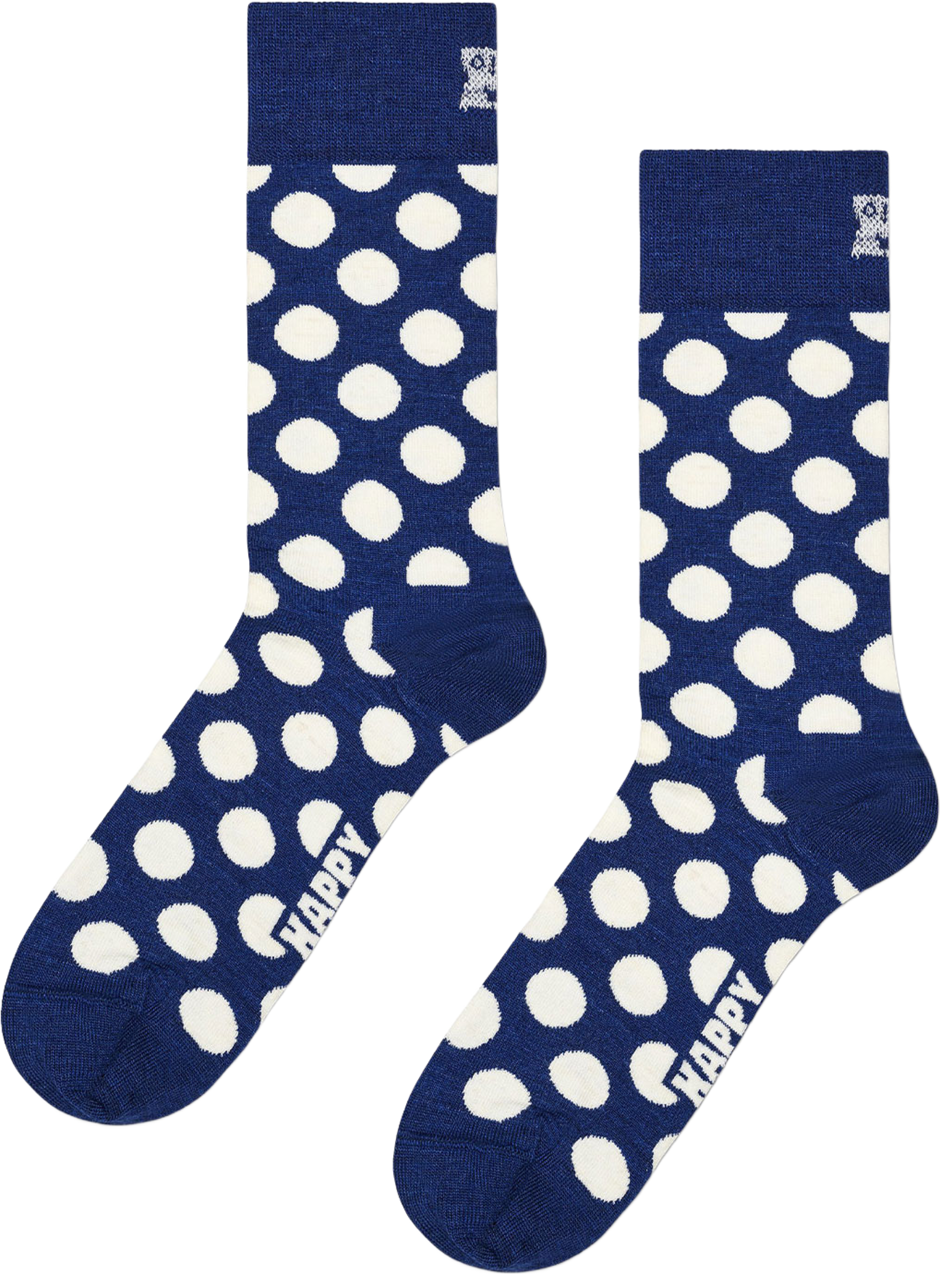 Big Dot Wool Sock, från Happy Socks, i färgen Black. Klicka för att öppna bilden i stort format