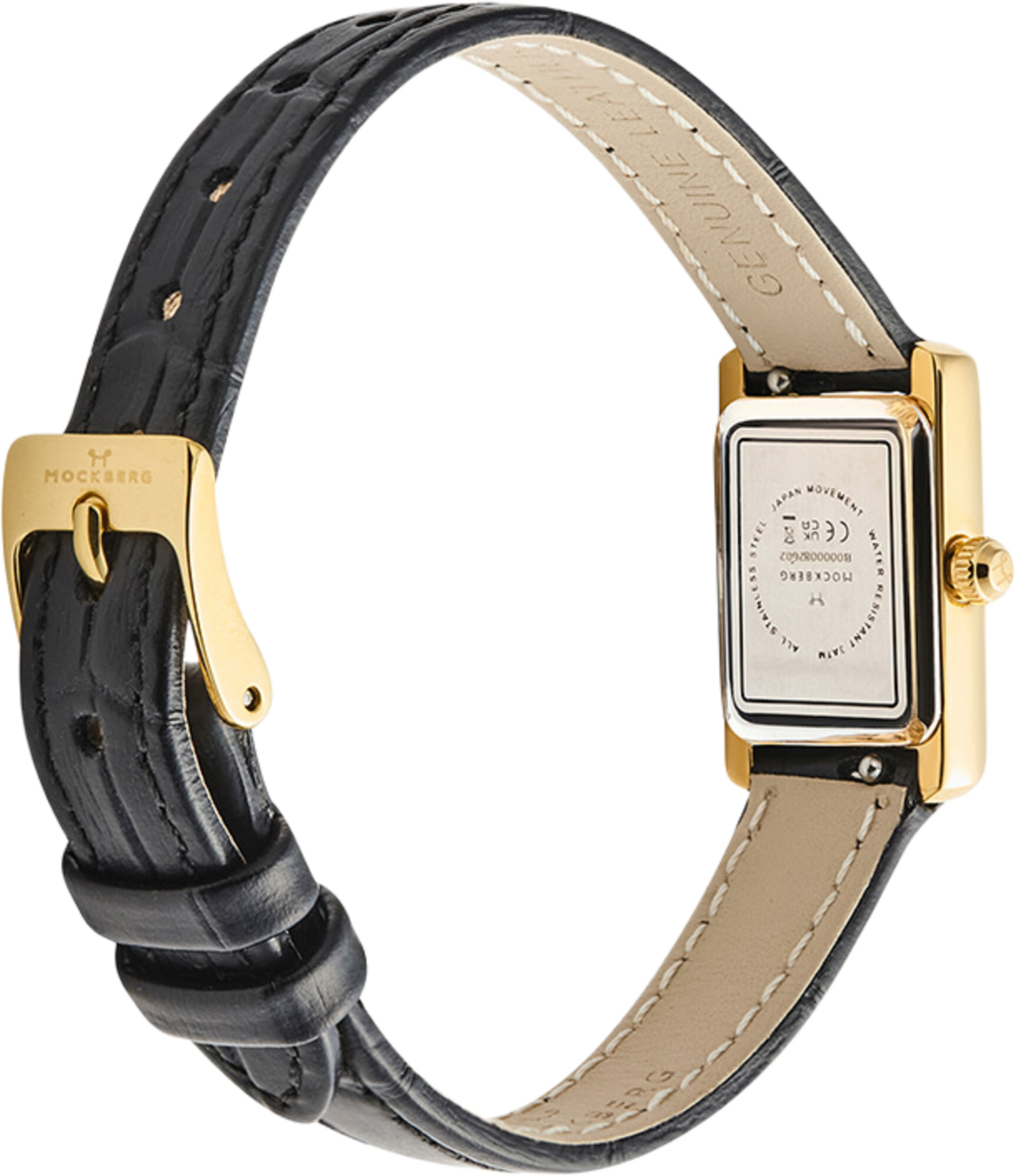 TIMELESS LEATHER PETITE GOLD WATCH, från Mockberg, i färgen Gold. Klicka för att öppna bilden i stort format