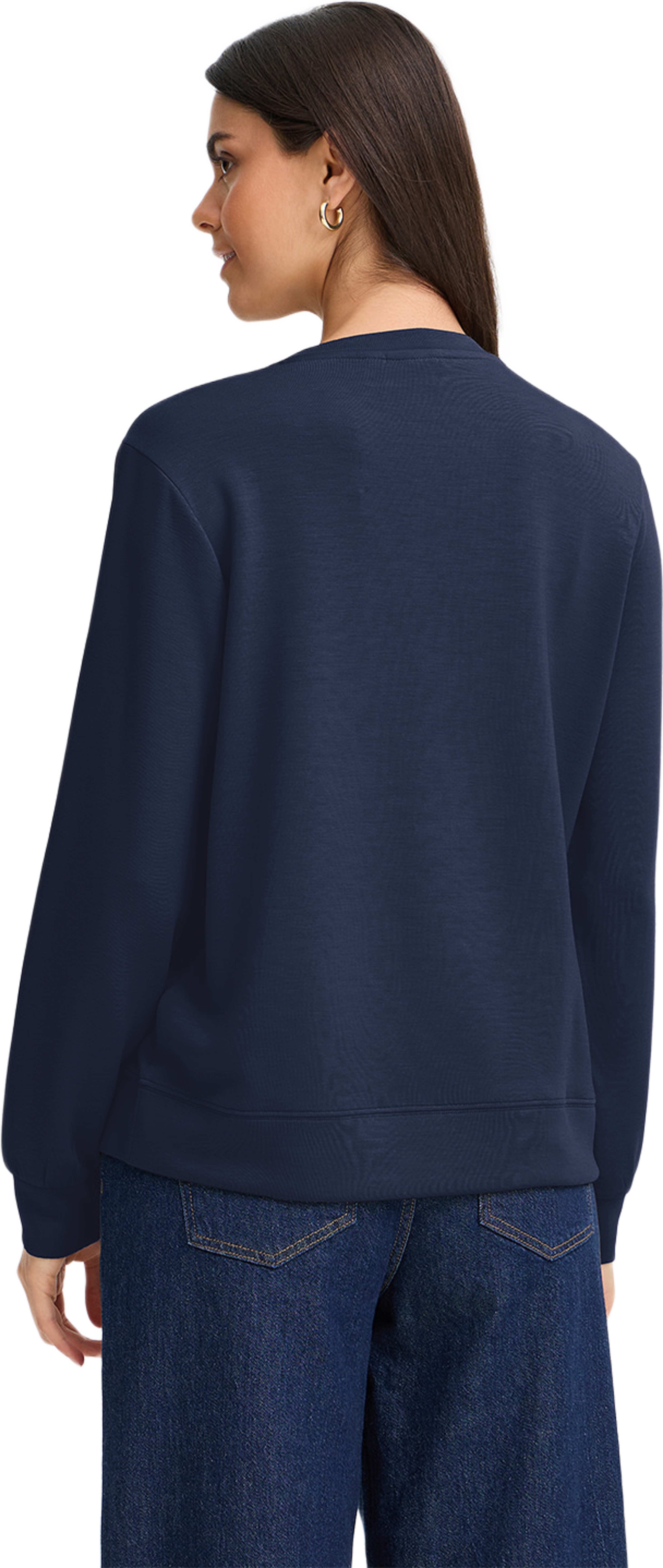 FRAURORA PU 25 Blouse, från Fransa, i färgen Draw Flower Navy Blazer. Klicka för att öppna bilden i stort format