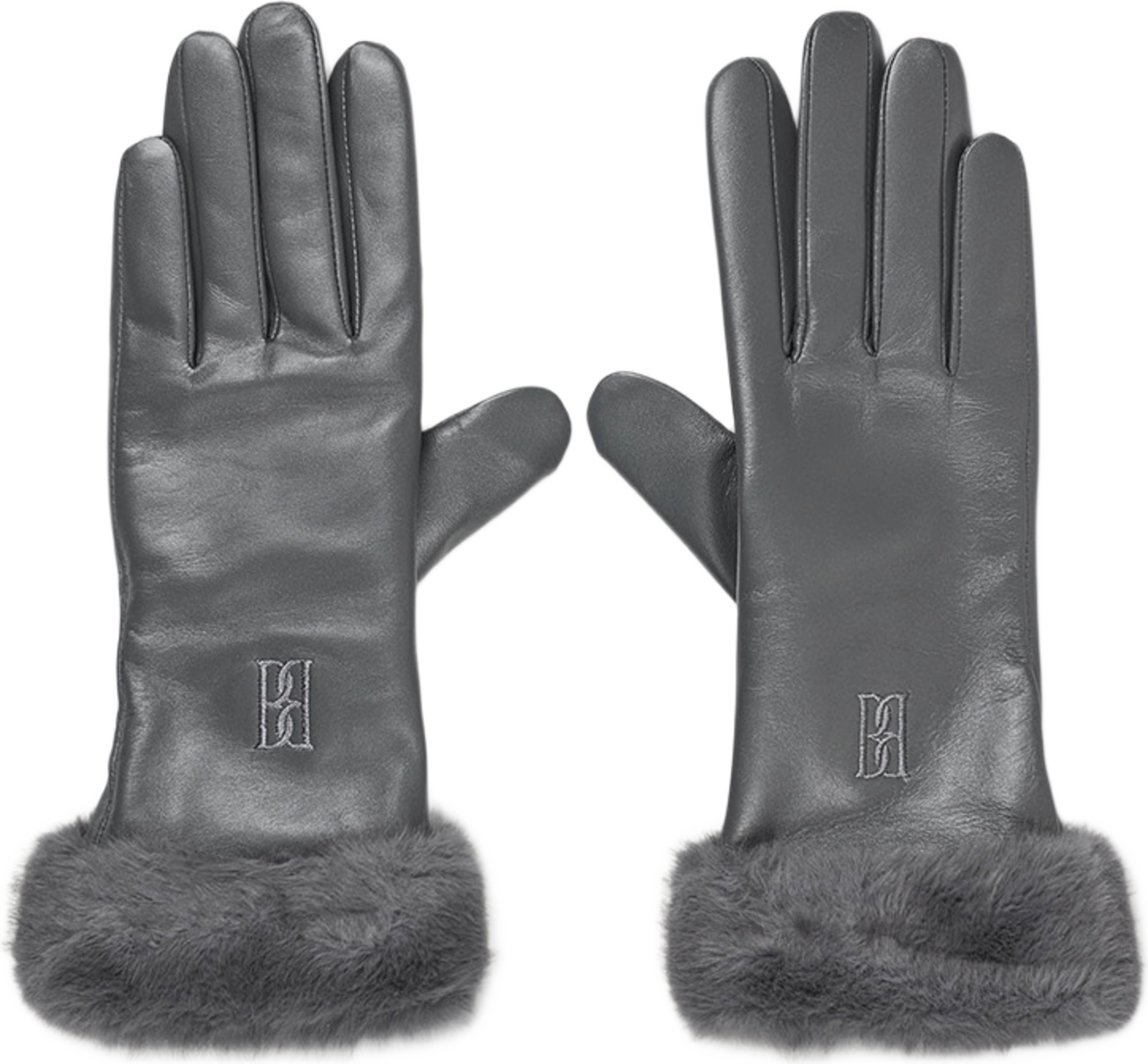 Genna läderhandskar, från By Malene Birger, i färgen Brushed Grey. Klicka för att öppna bilden i stort format