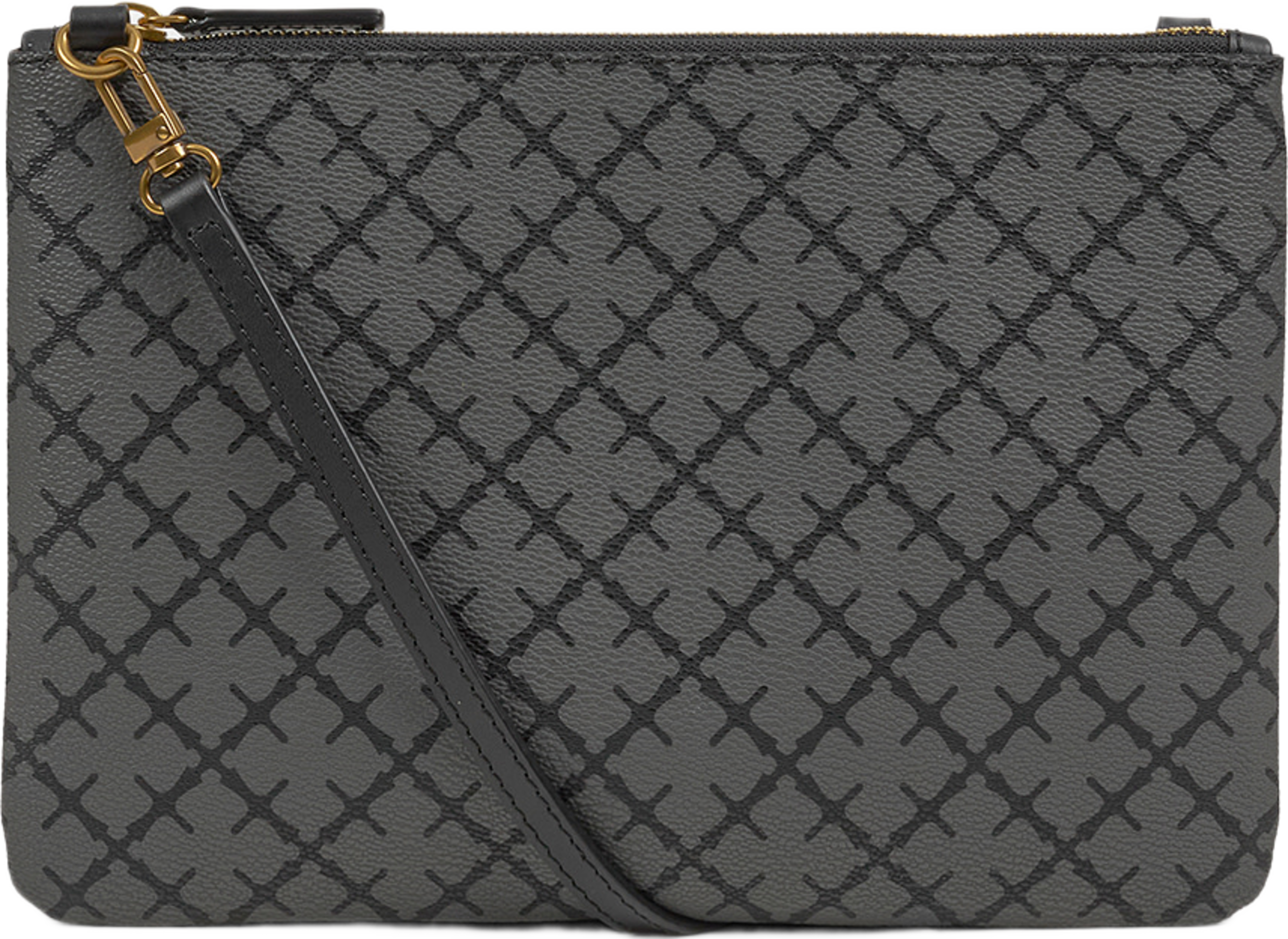 Ivy Clutch monogramväska, från By Malene Birger, i färgen Light Charcoal. Klicka för att öppna bilden i stort format