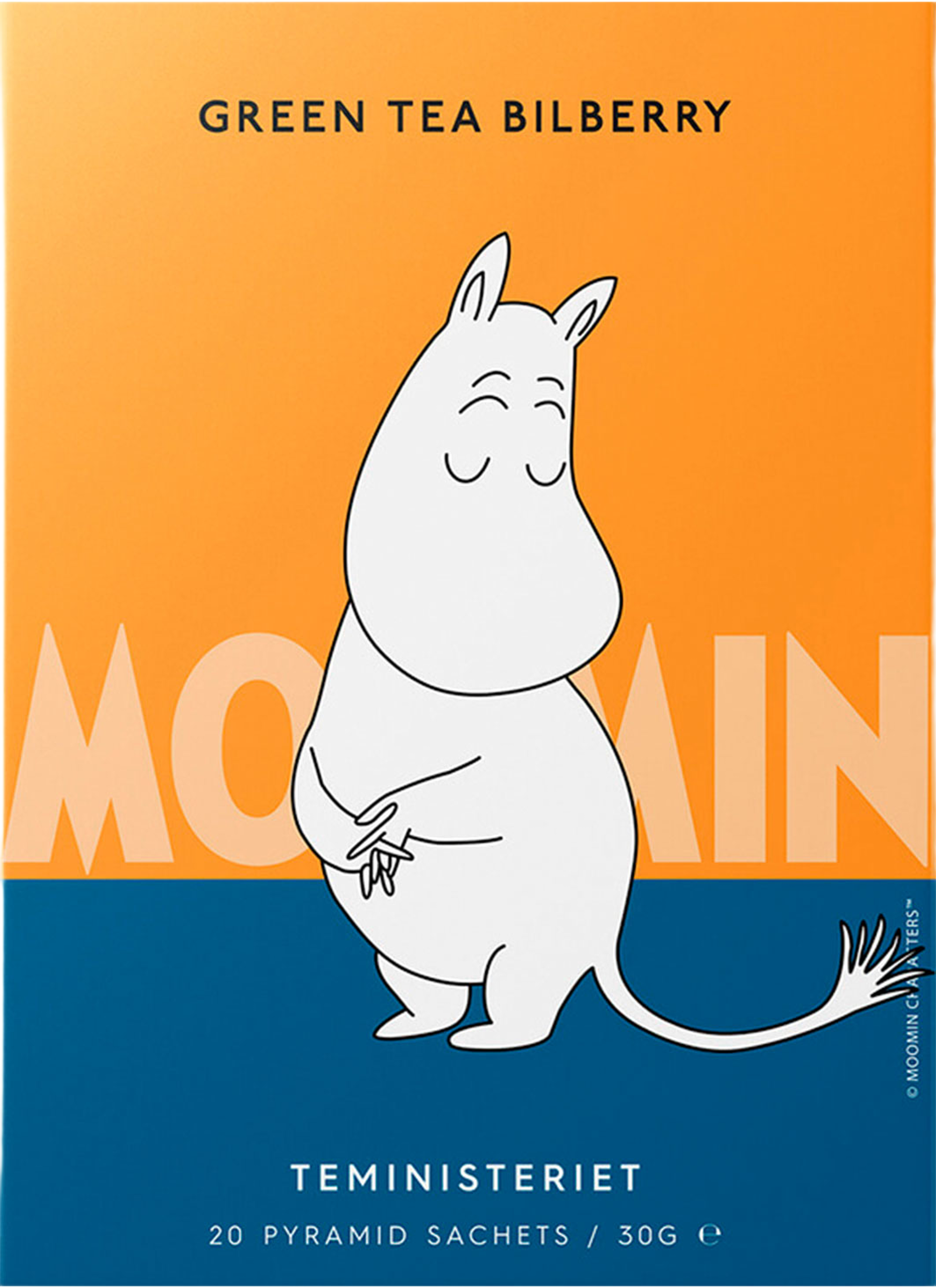 Teministeriet Moomin Green Tea Bilberry Pyramid 30g Moomin, från Teministeriet, i färgen Orange. Klicka för att öppna bilden i stort format
