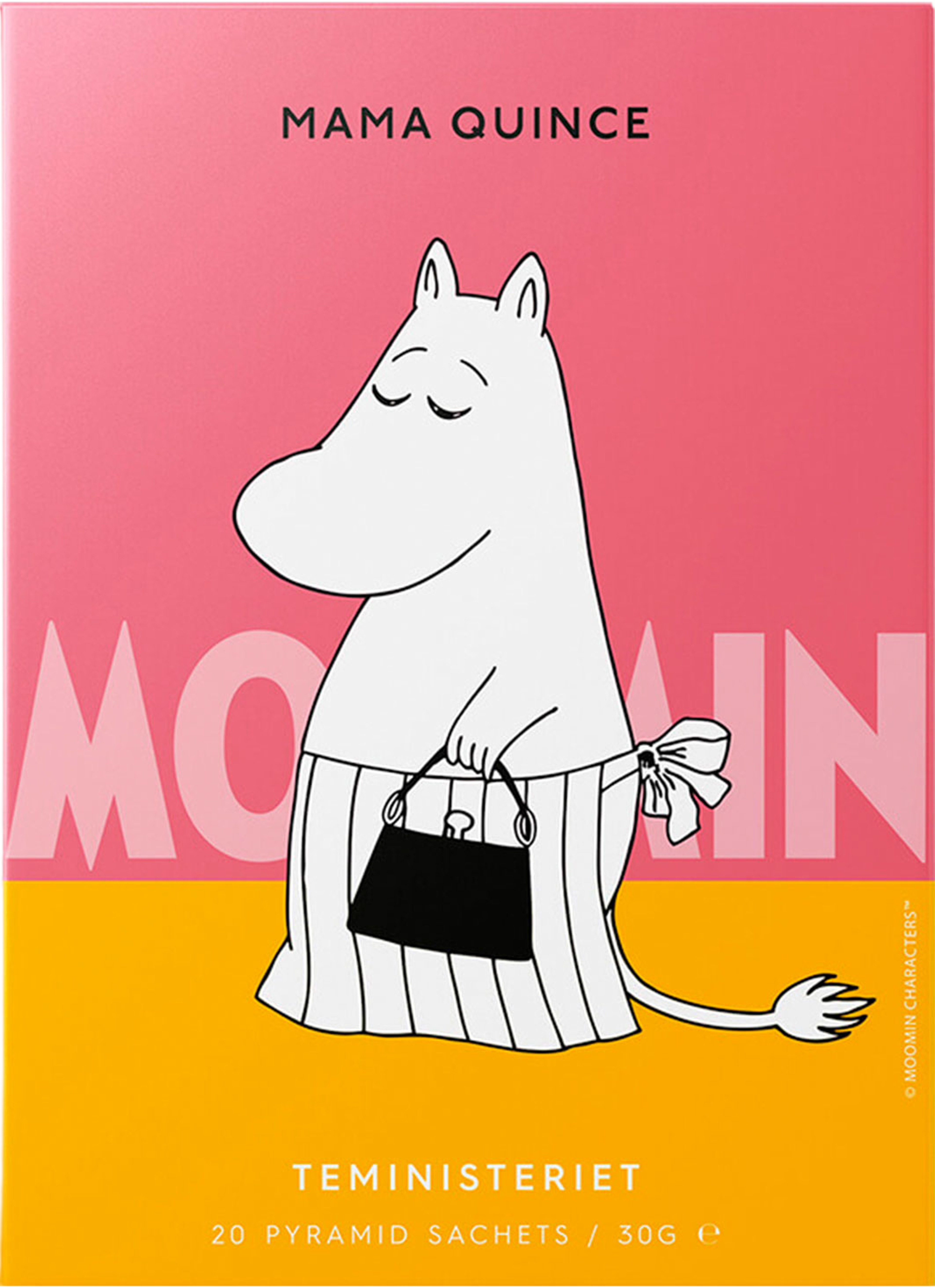 Teministeriet Moomin Black Tea Mama Quince Pyramid 30g Moomin, från Teministeriet, i färgen Rosa. Klicka för att öppna bilden i stort format