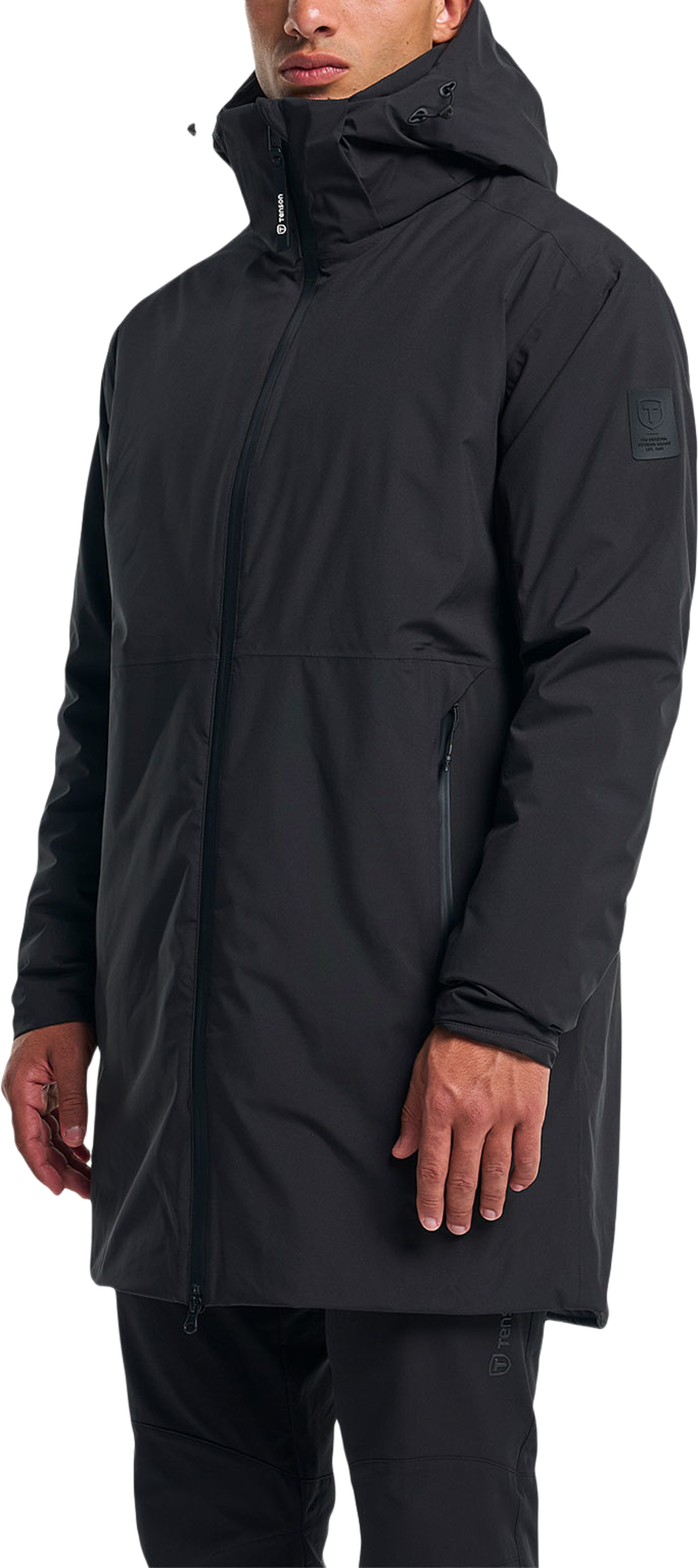 Transit Coat Men, från Tenson, i färgen Black. Klicka för att öppna bilden i stort format