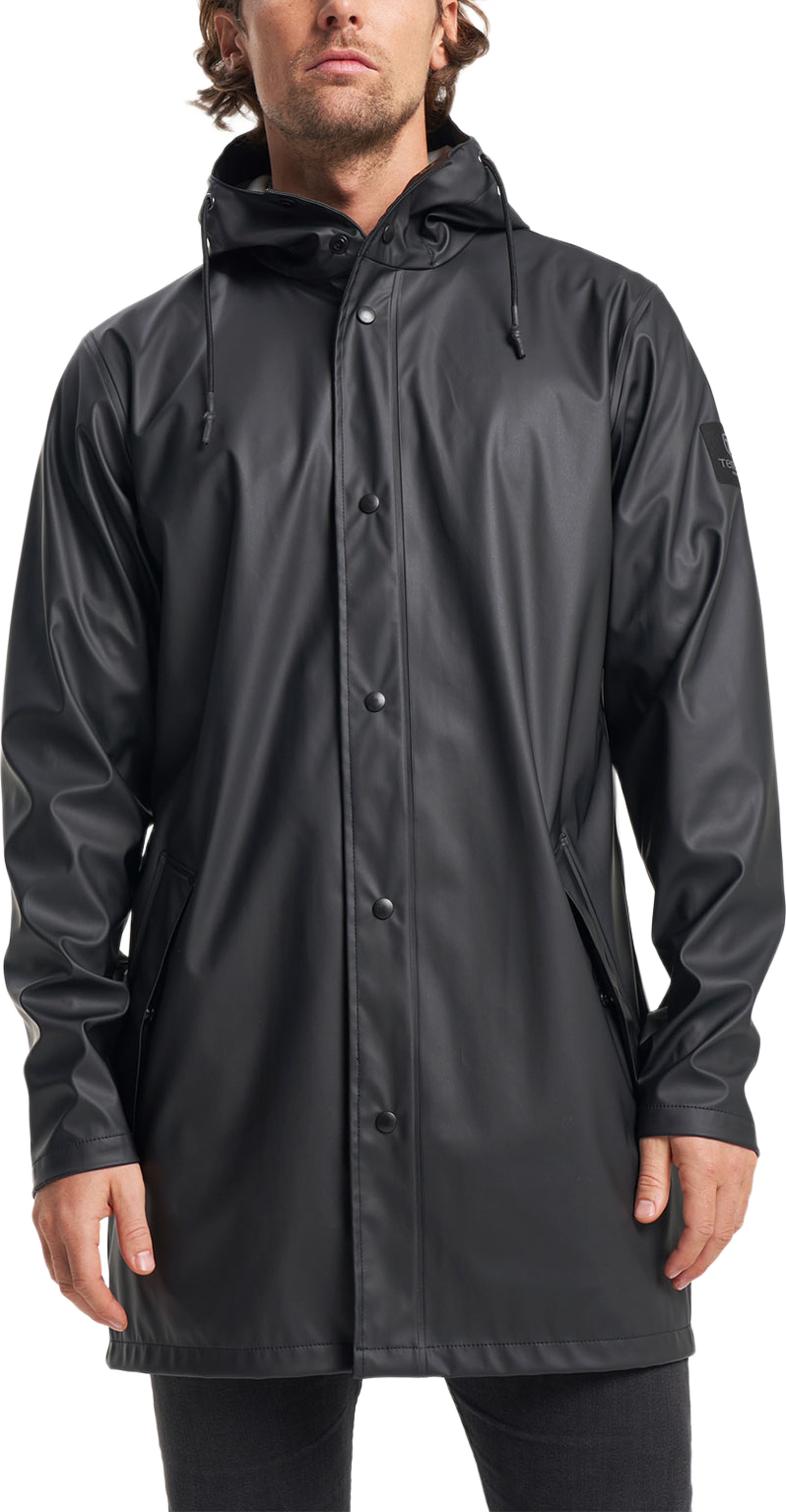 Apelviken Rain Coat Men, från Tenson, i färgen Black. Klicka för att öppna bilden i stort format