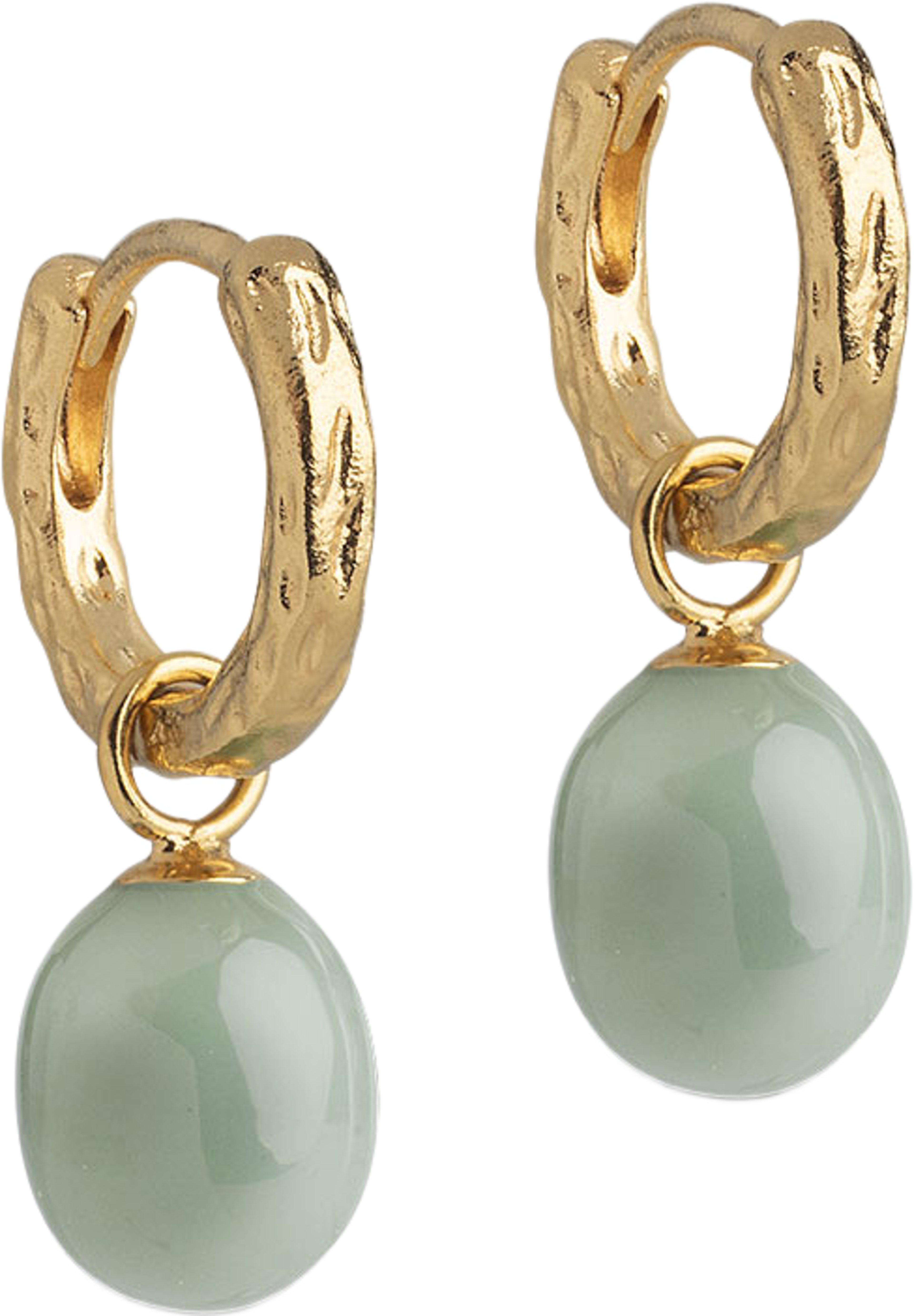 Hoops, Significant Pearl, från ENAMEL Copenhagen, i färgen Sage. Klicka för att öppna bilden i stort format