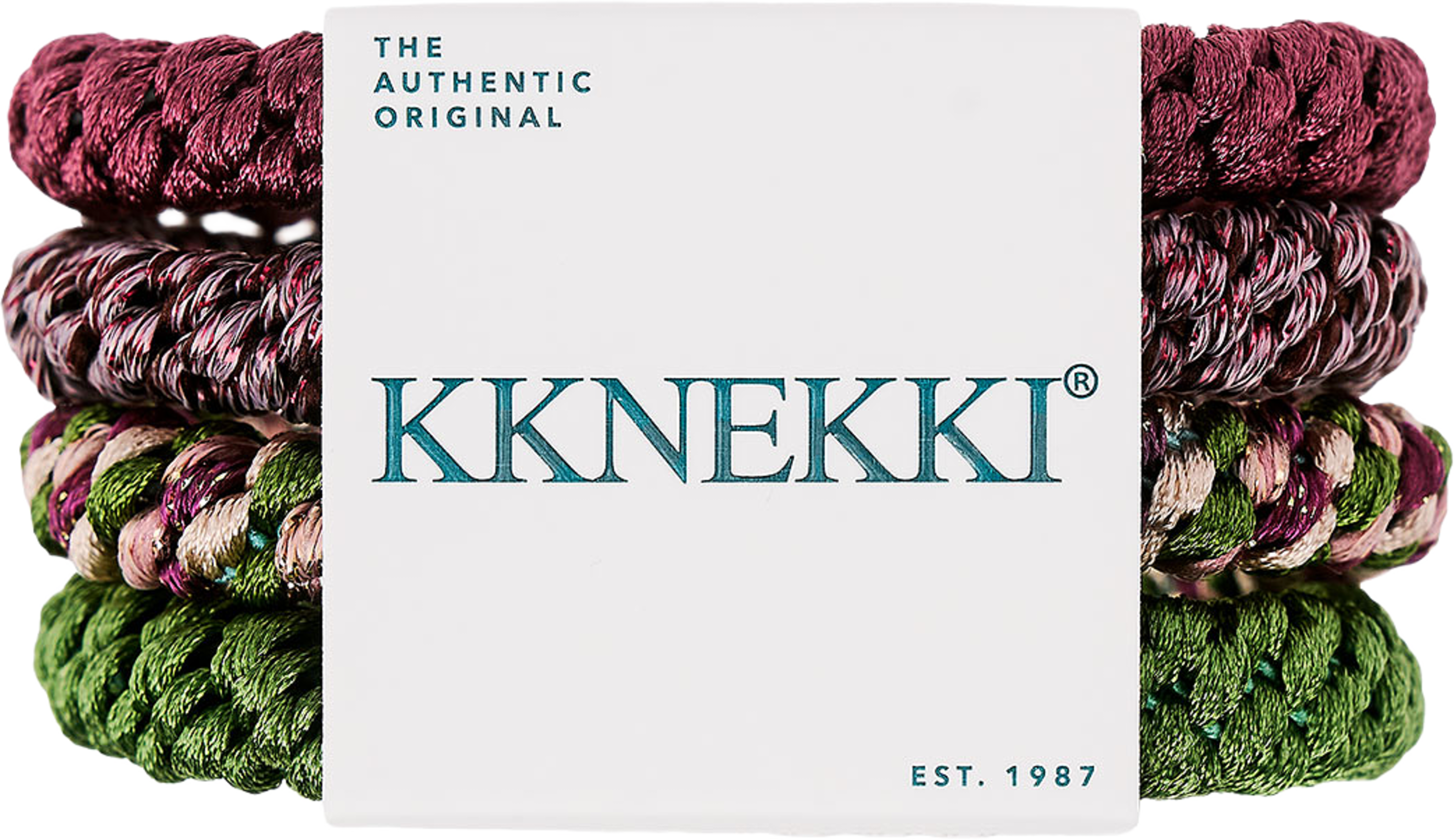 Bundle 66, från KKNEKKI, i färgen Mix Burgundy Green. Klicka för att öppna bilden i stort format