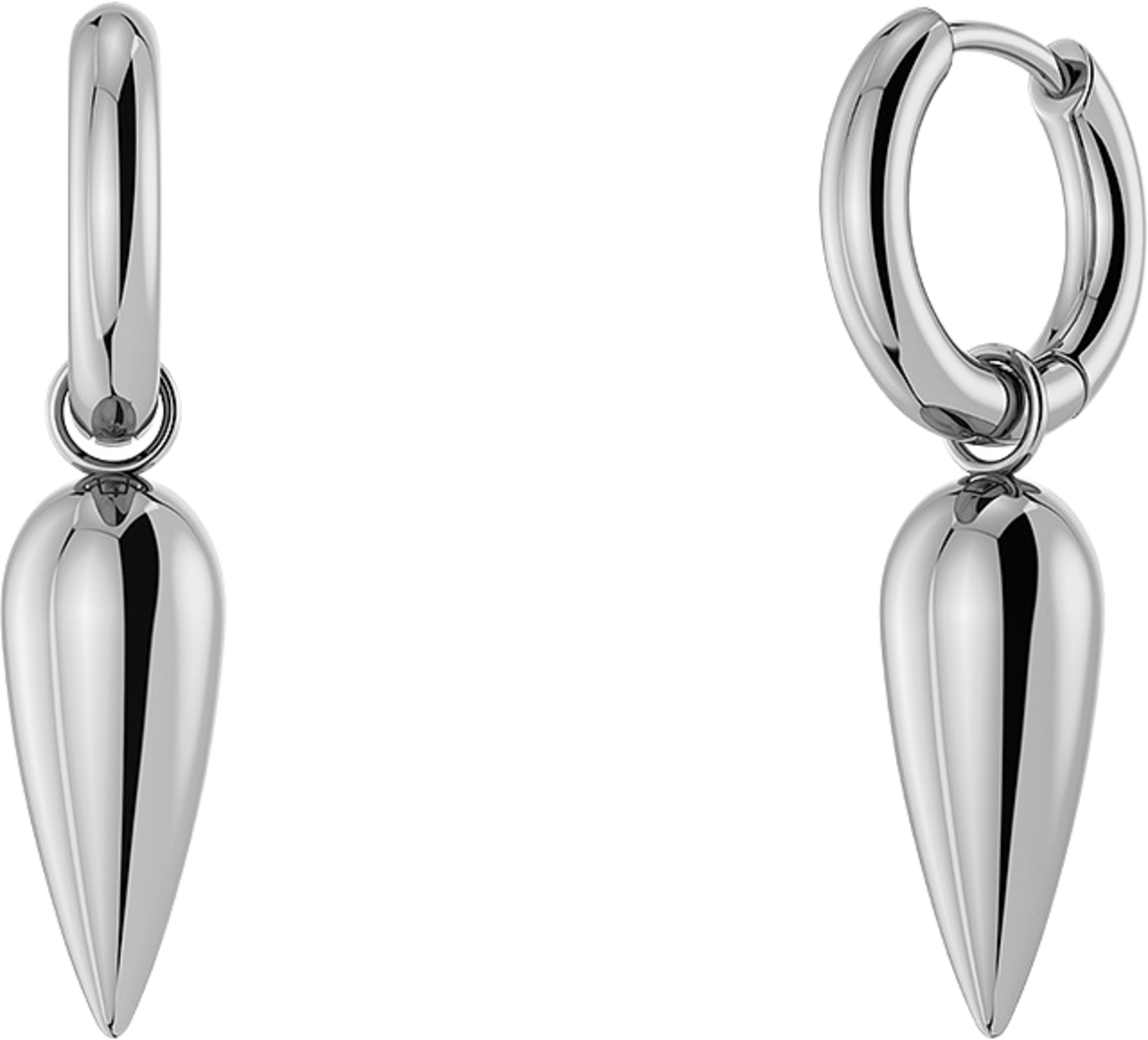 Peak Spike Hoops Silver, från Edblad, i färgen Silver. Klicka för att öppna bilden i stort format
