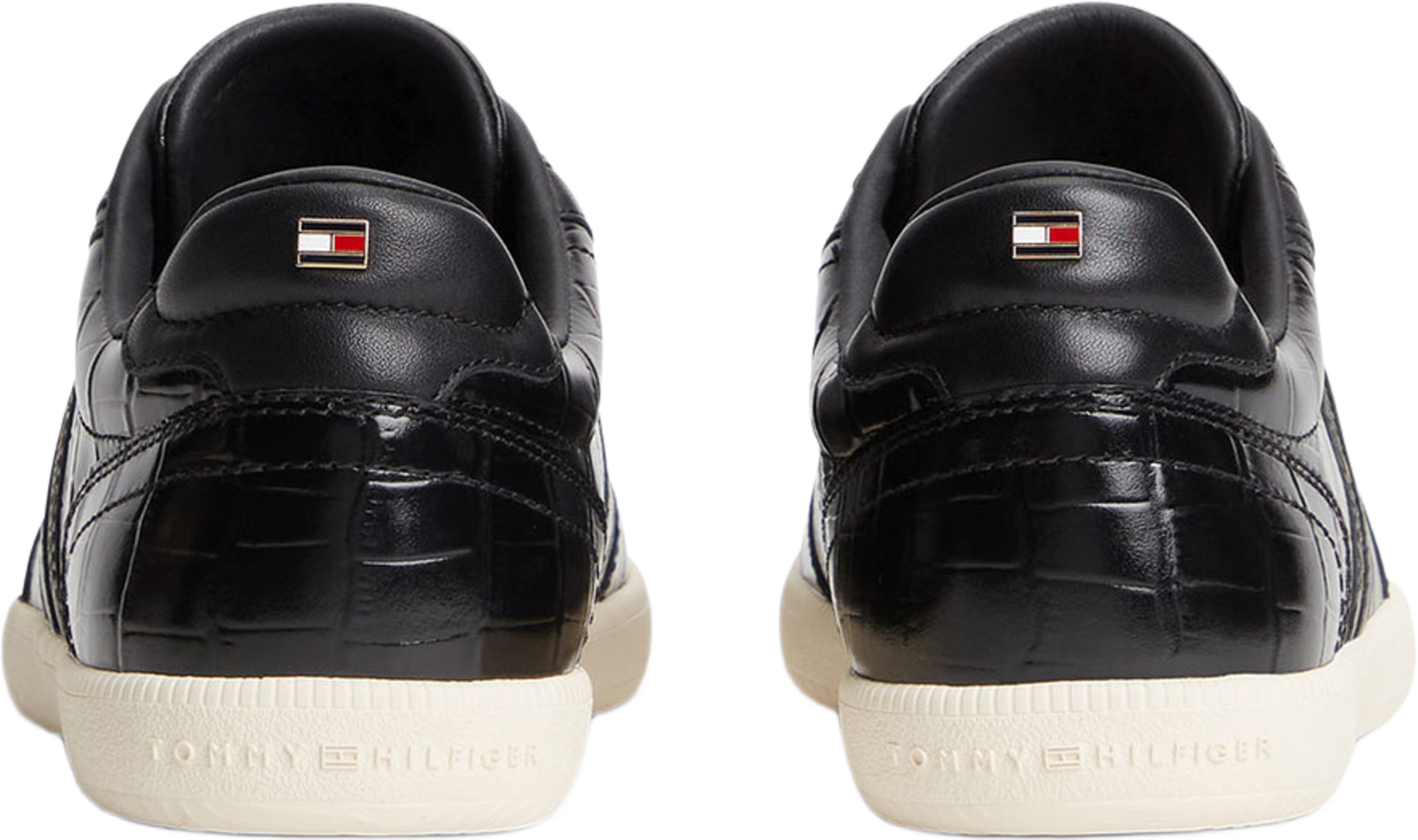 Tribeca Croco Sneakers, från Tommy Hilfiger, i färgen Black/Ecru. Klicka för att öppna bilden i stort format
