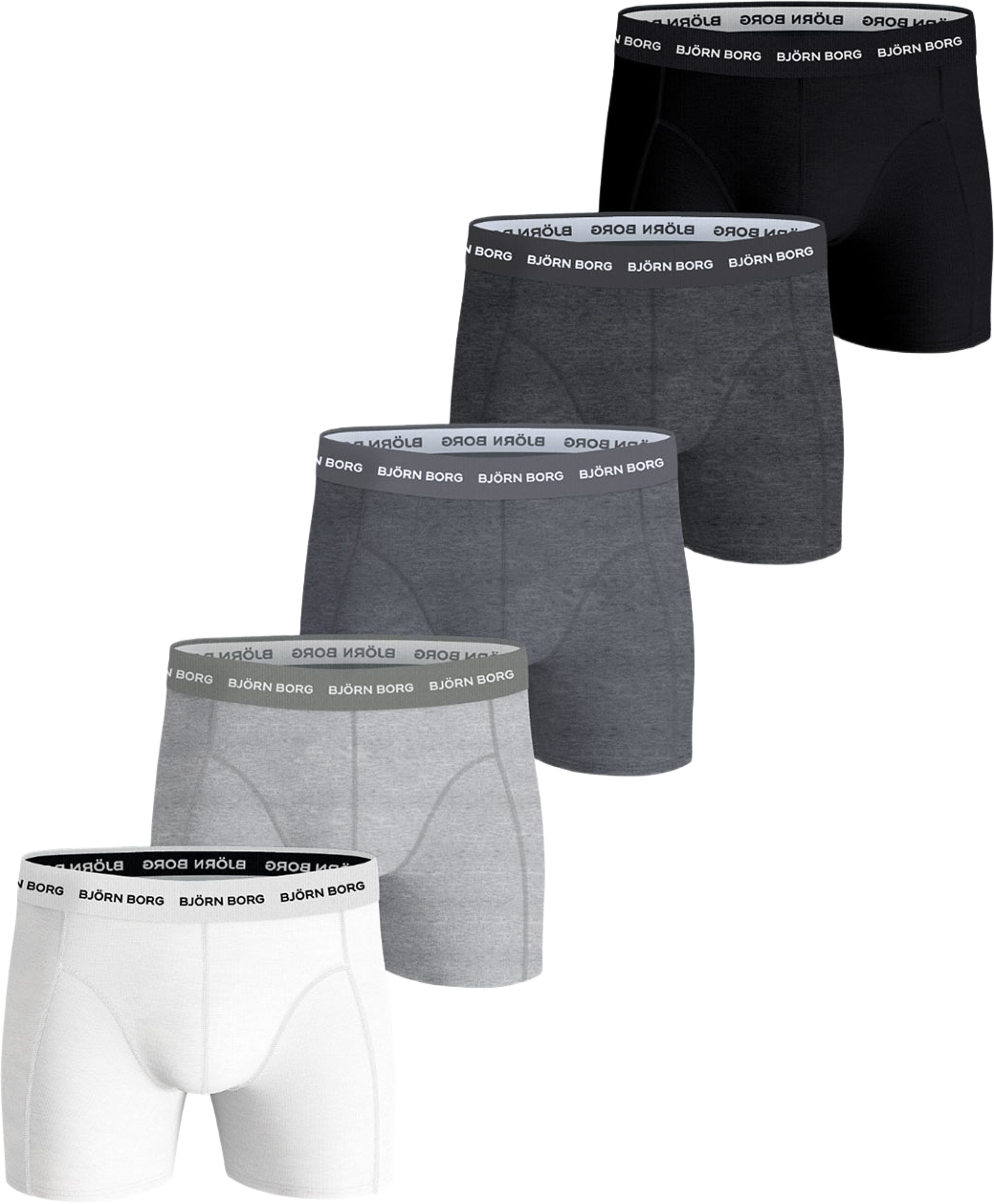 Cotton stretch boxer 5p, från Björn Borg, i färgen Multipack 2. Klicka för att öppna bilden i stort format