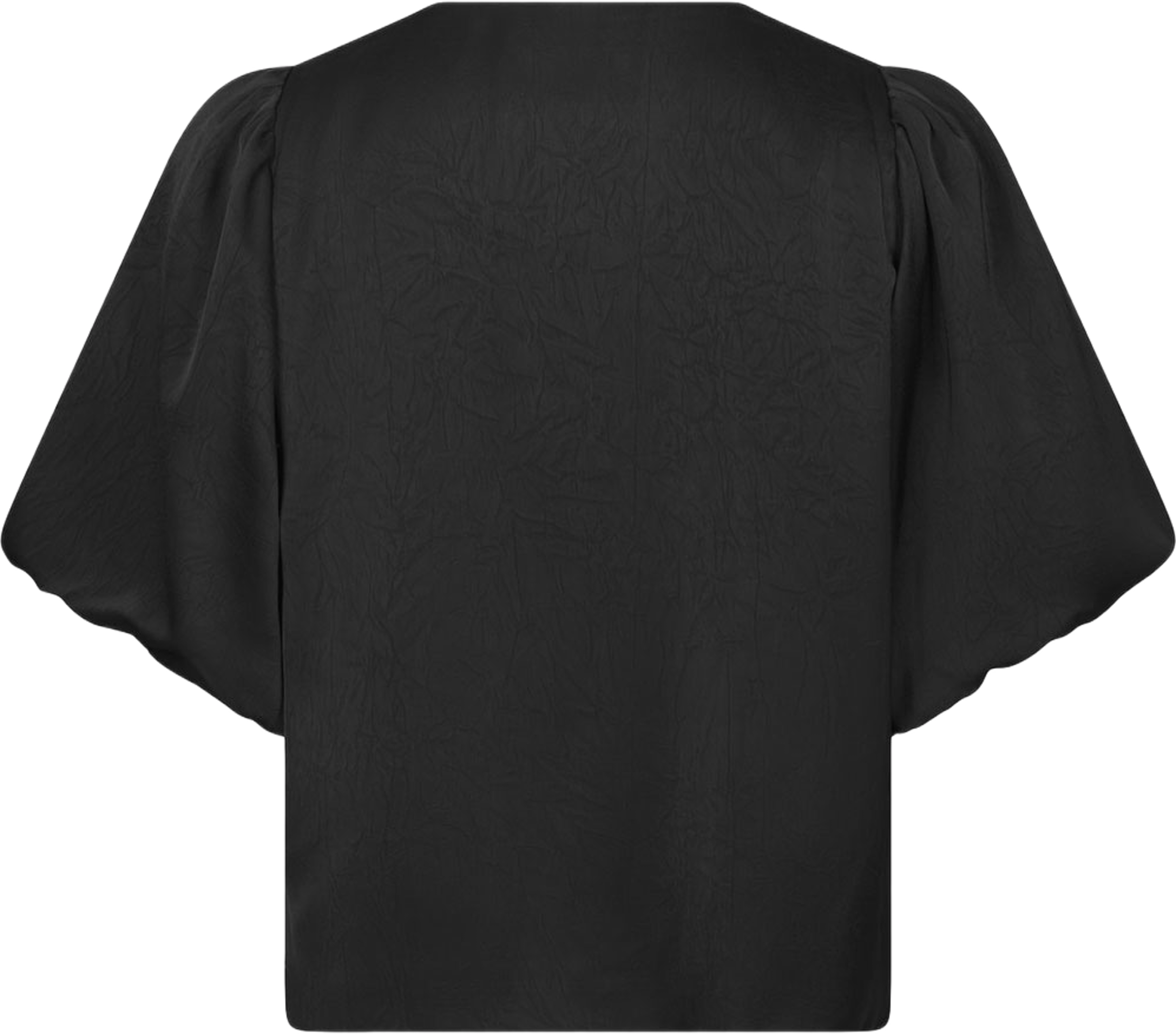 Monic Structure Satin Blouse, från Neo Noir, i färgen Black. Klicka för att öppna bilden i stort format