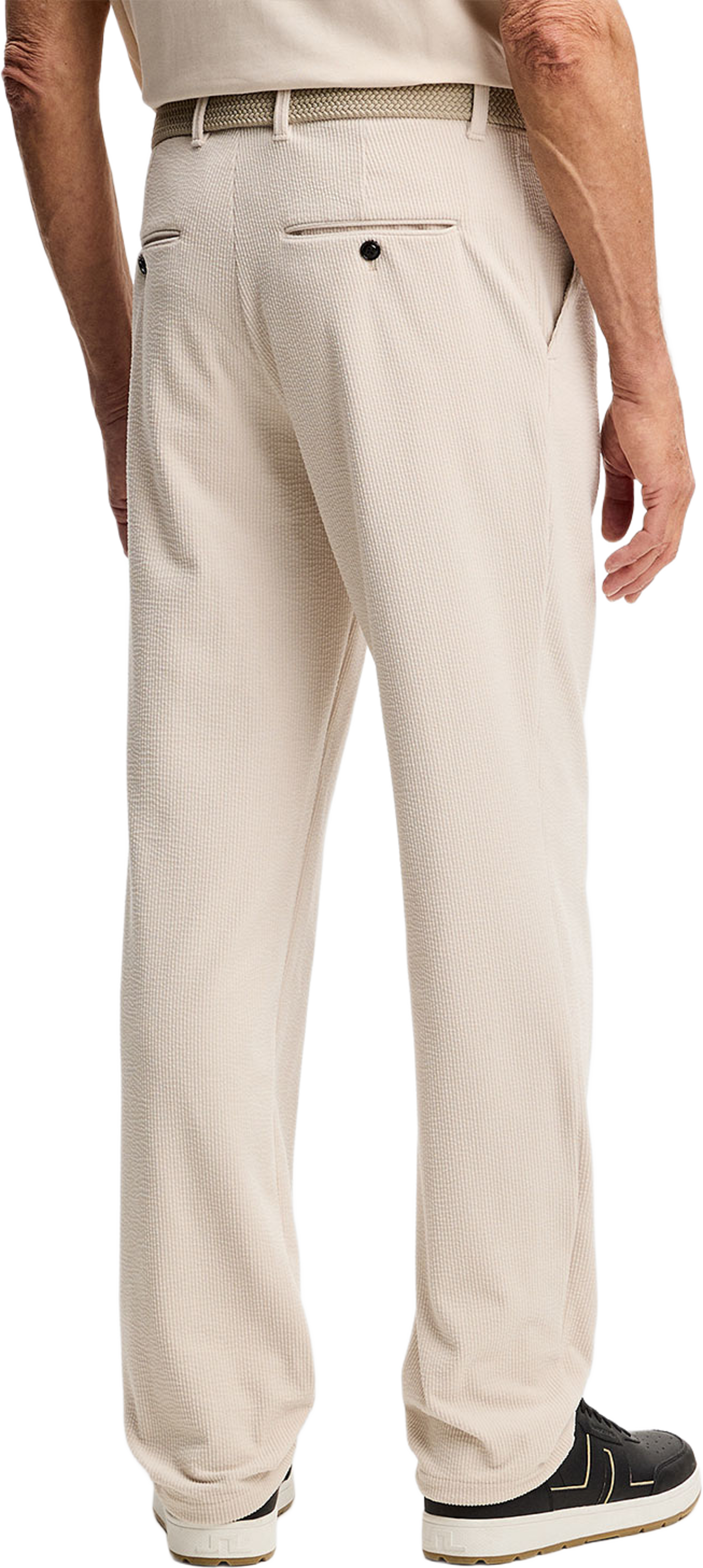 Logan Drape Cord Pants, från J.Lindeberg, i färgen Moonbeam. Klicka för att öppna bilden i stort format
