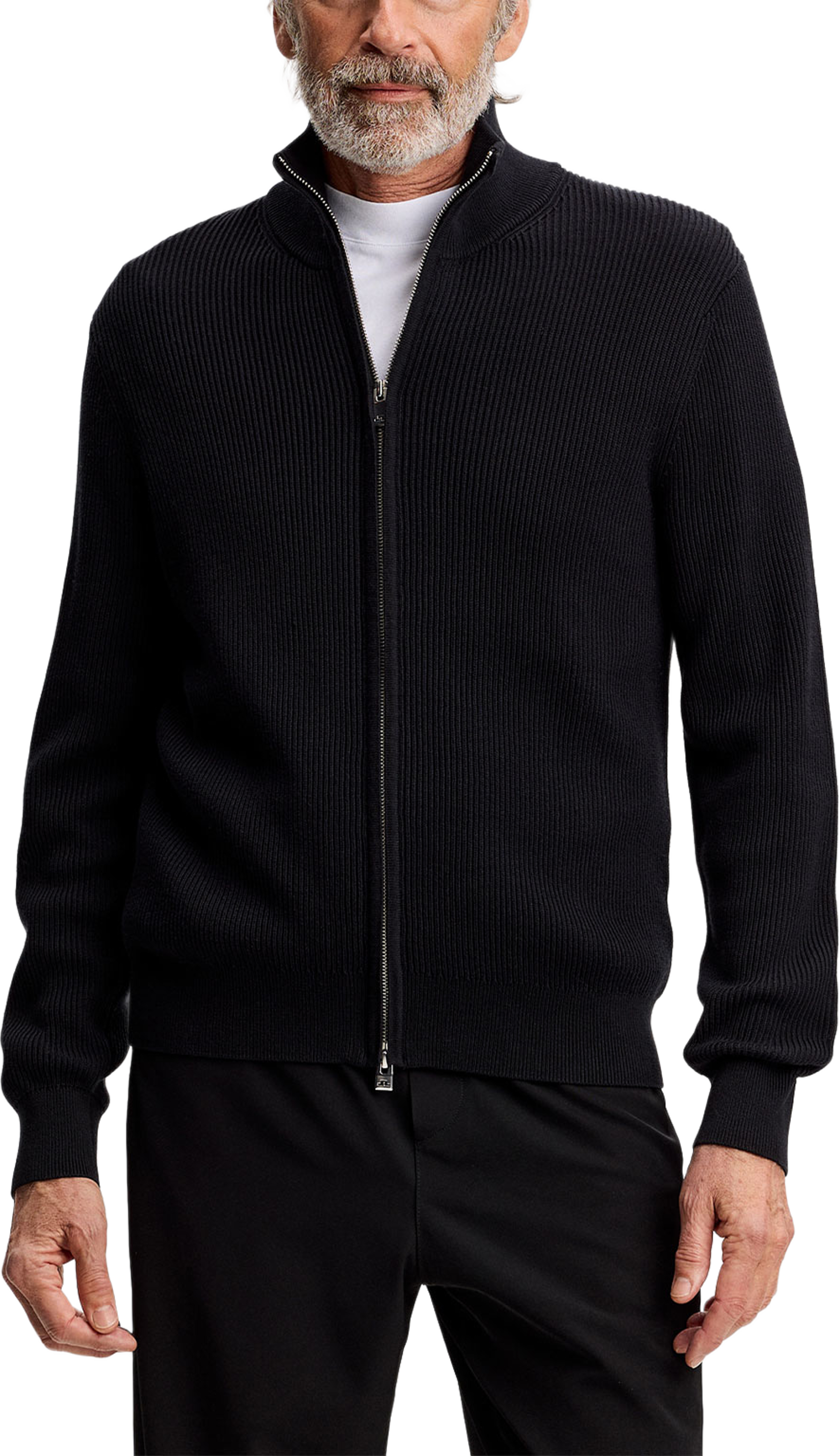 Alexis Full Zip Cardigan, från J.Lindeberg, i färgen Black. Klicka för att öppna bilden i stort format