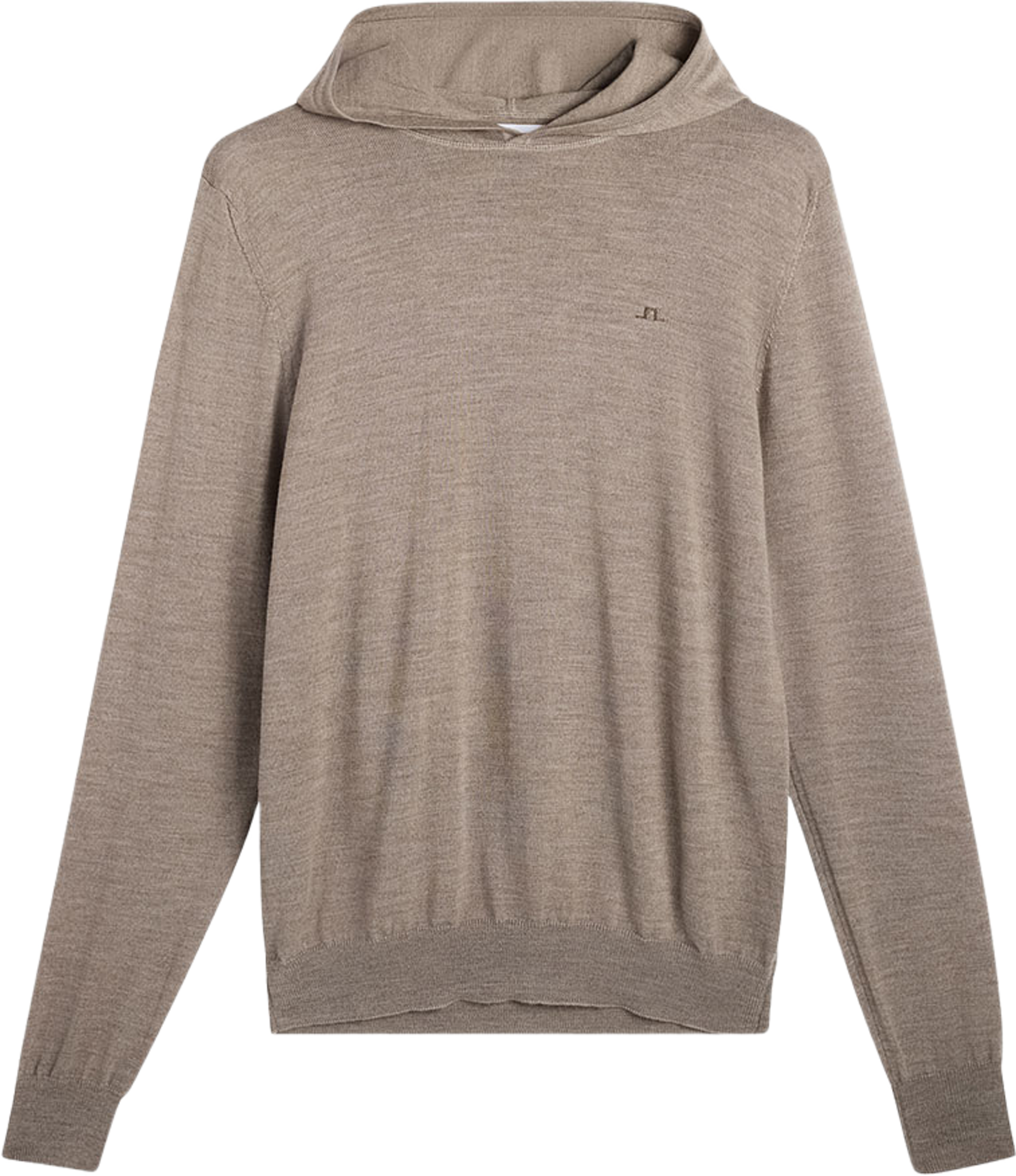 Karl Merino Hoodie, från J.Lindeberg, i färgen Brindle Melange. Klicka för att öppna bilden i stort format
