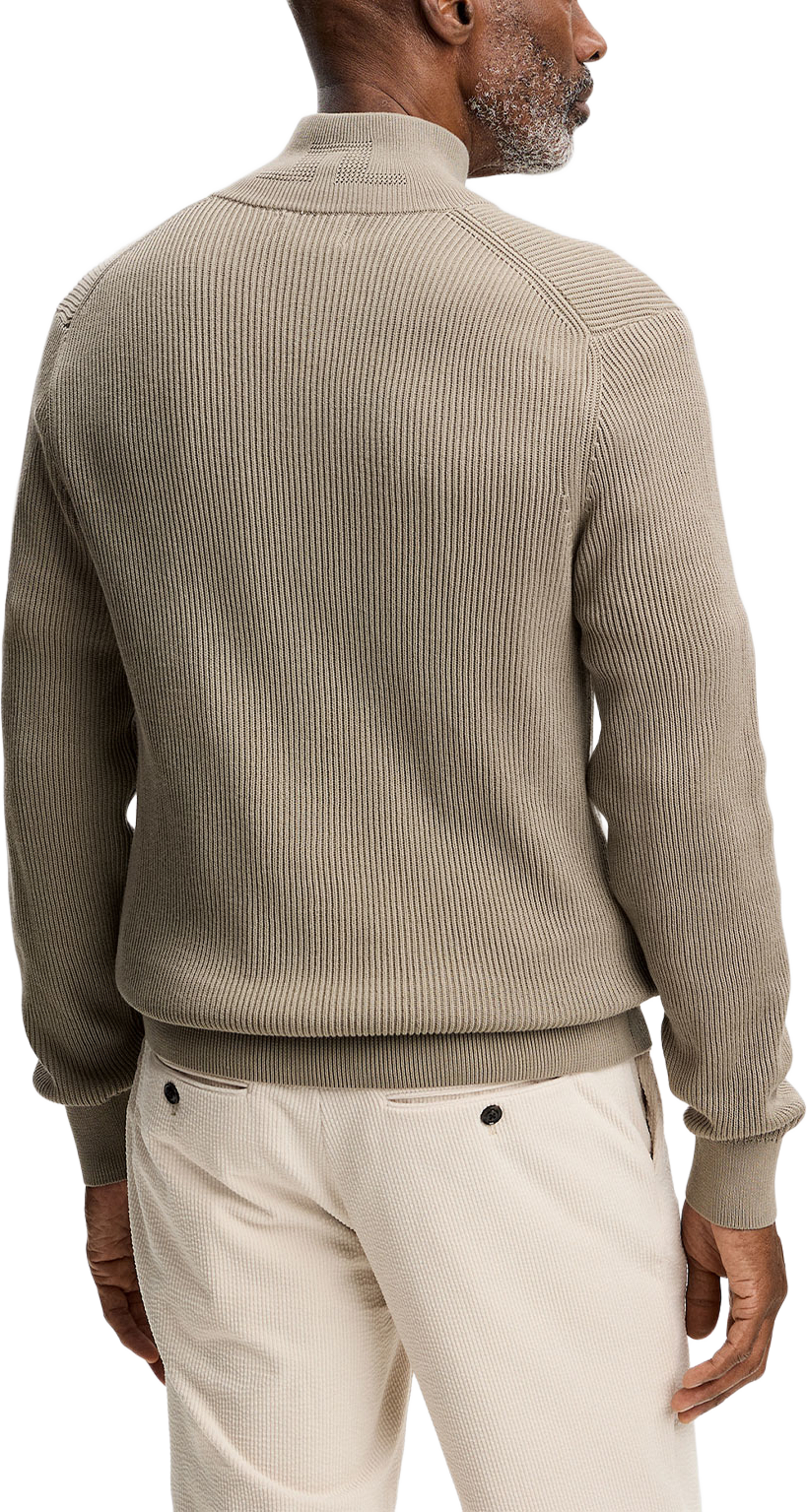 Alexis Full Zip Cardigan, från J.Lindeberg, i färgen Brindle. Klicka för att öppna bilden i stort format