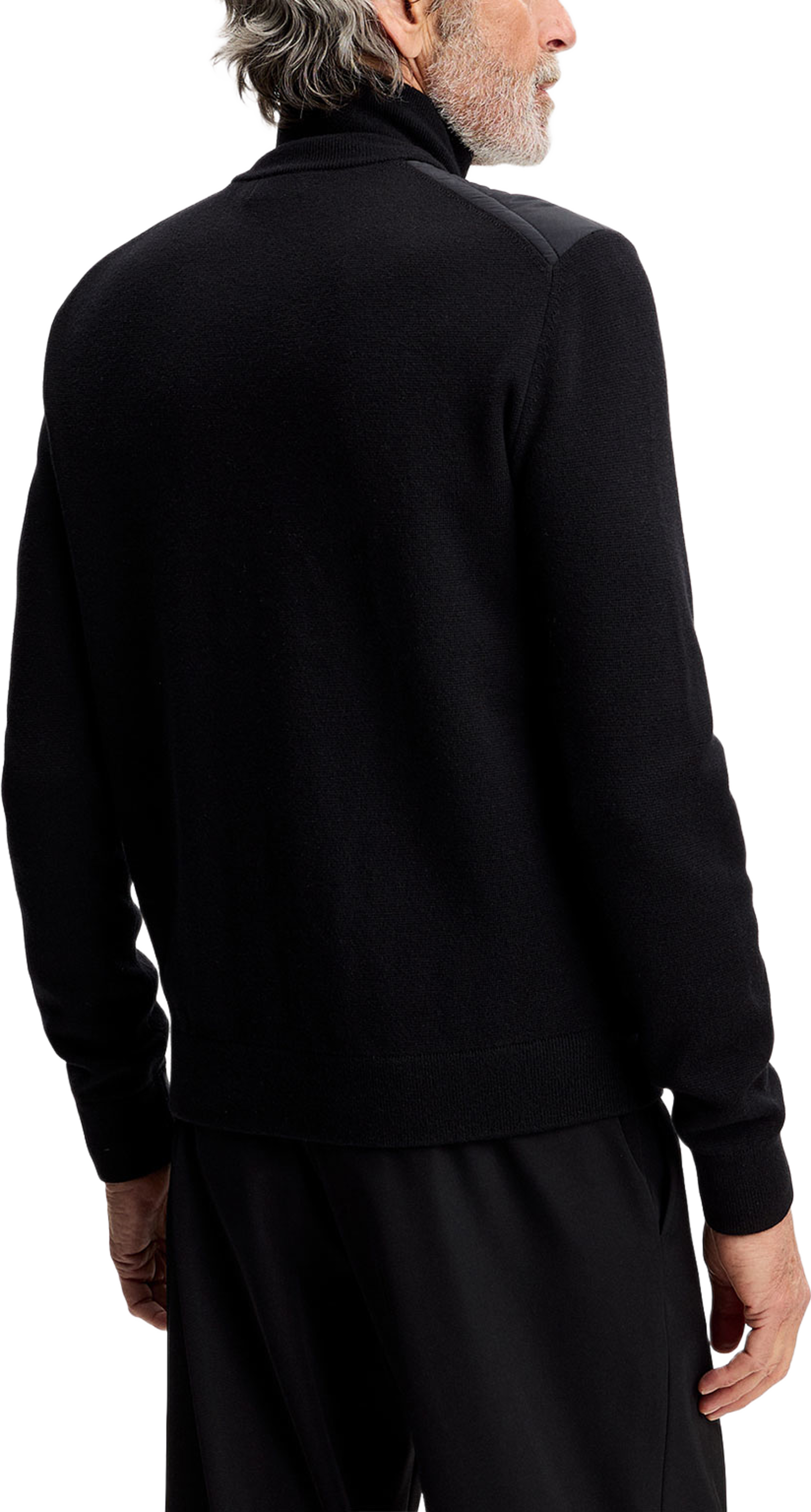 Boen Knit Hybrid Jacket, från J.Lindeberg, i färgen Black. Klicka för att öppna bilden i stort format