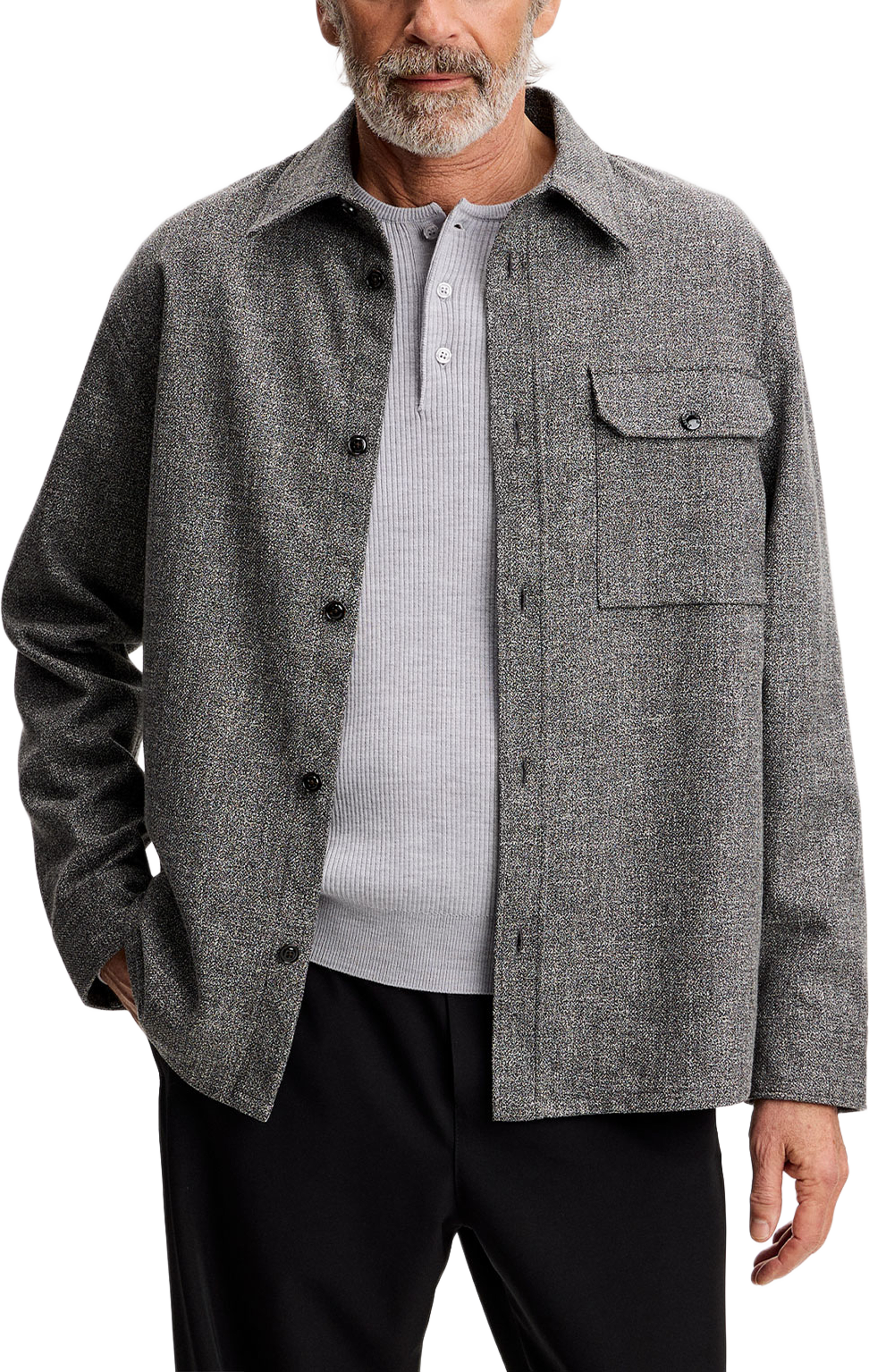 Coen Mouline Structure Shirt, från J.Lindeberg, i färgen Black. Klicka för att öppna bilden i stort format