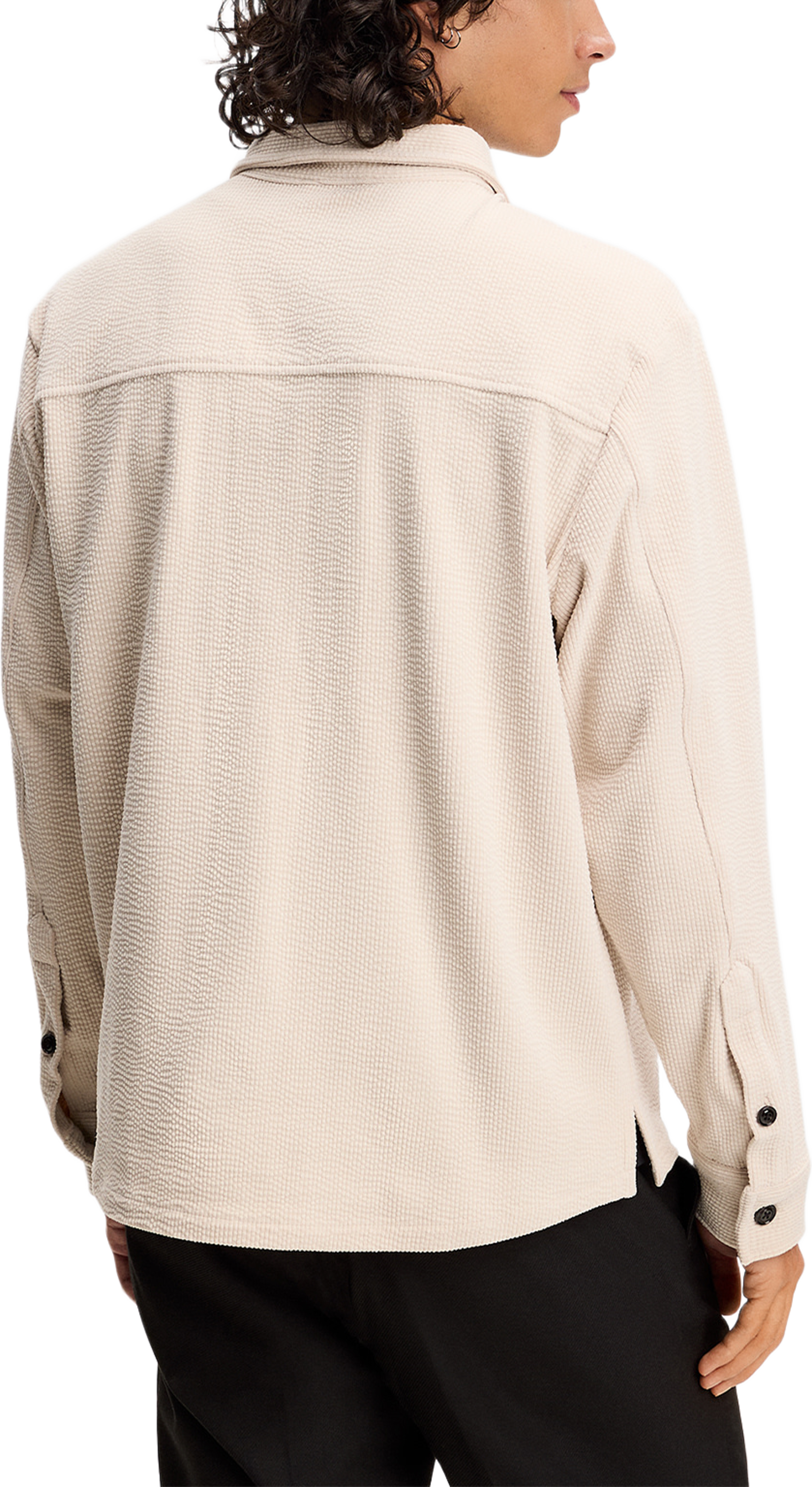 Finnigan Drape Cord Shirt Shirt, från J.Lindeberg, i färgen Moonbeam. Klicka för att öppna bilden i stort format