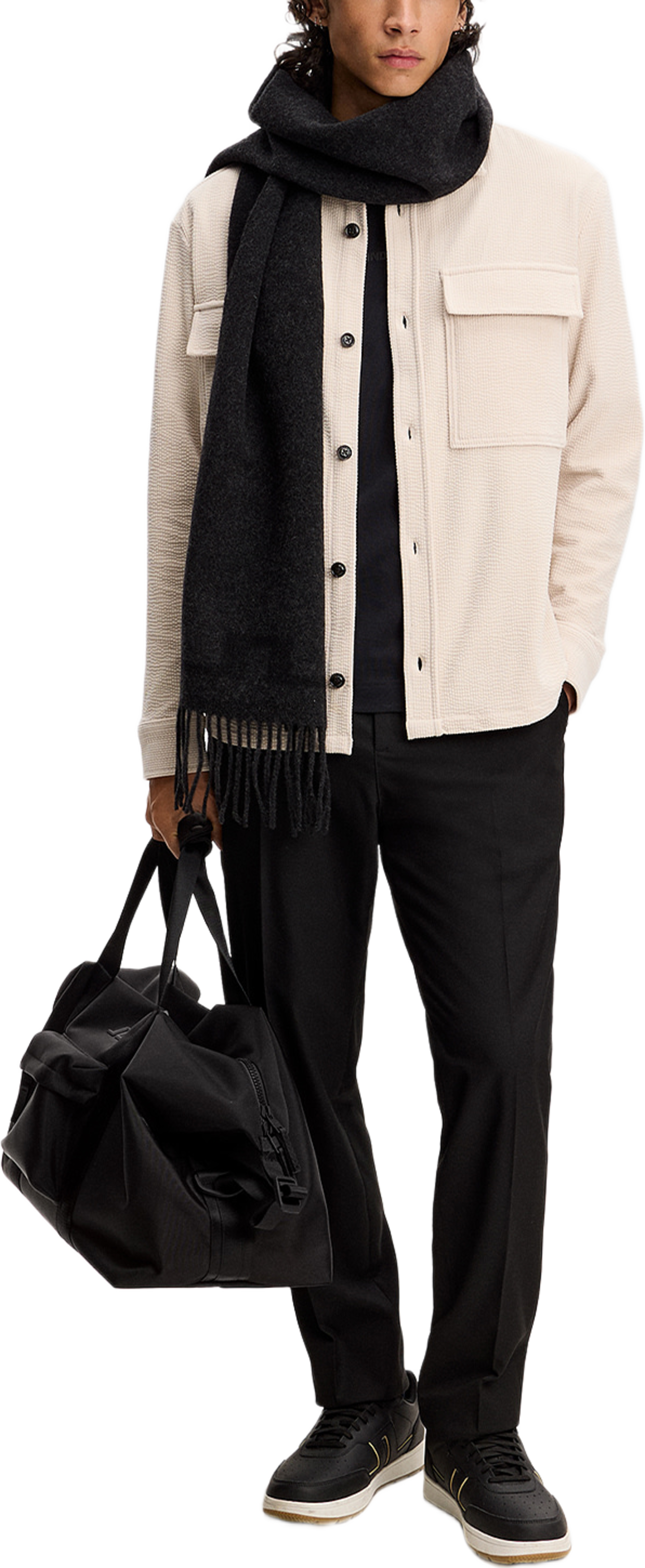 Finnigan Drape Cord Shirt Shirt, från J.Lindeberg, i färgen Moonbeam. Klicka för att öppna bilden i stort format