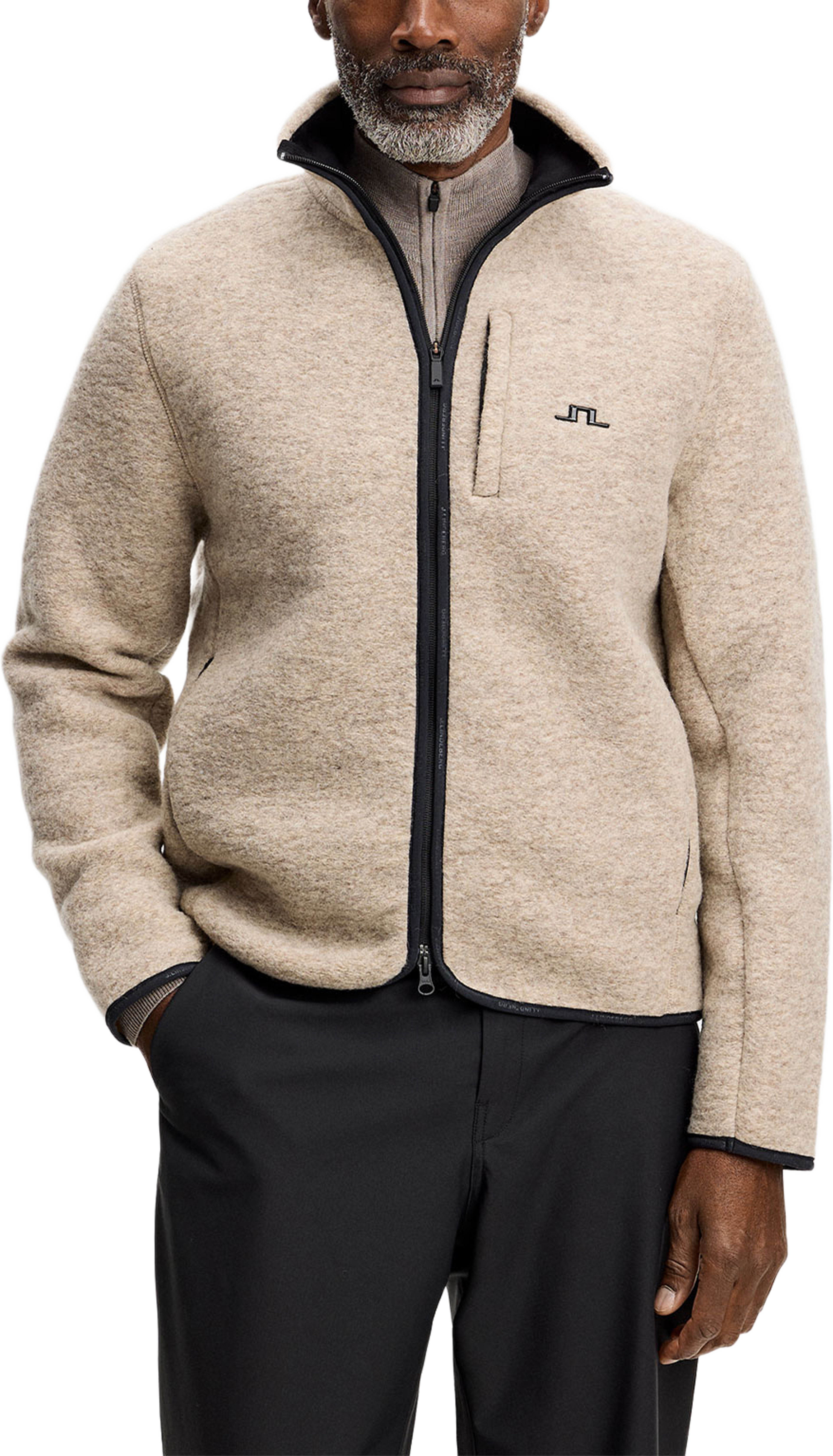 Dustin Wool Fleece Jacket, från J.Lindeberg, i färgen Moonbeam. Klicka för att öppna bilden i stort format